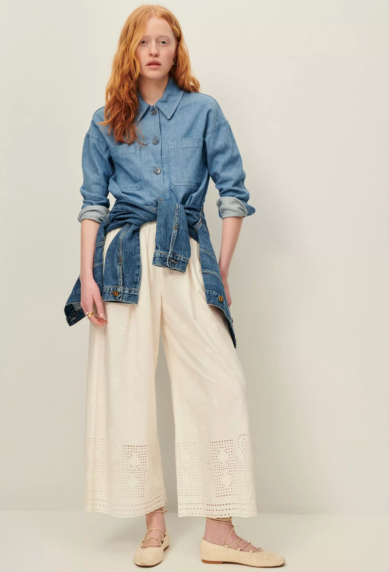 ISLA BRODY EMBROIDERY PANT