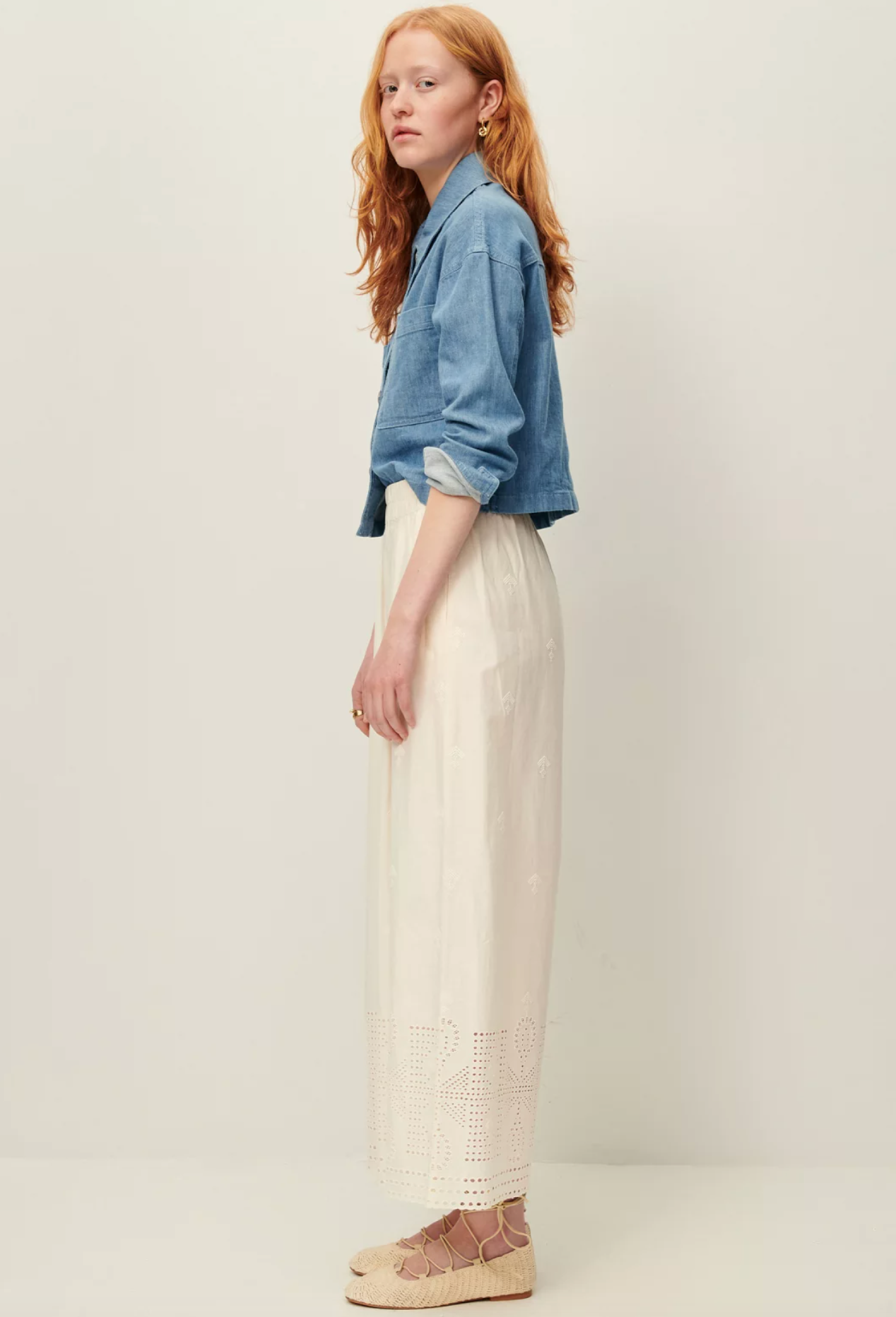 ISLA BRODY EMBROIDERY PANT