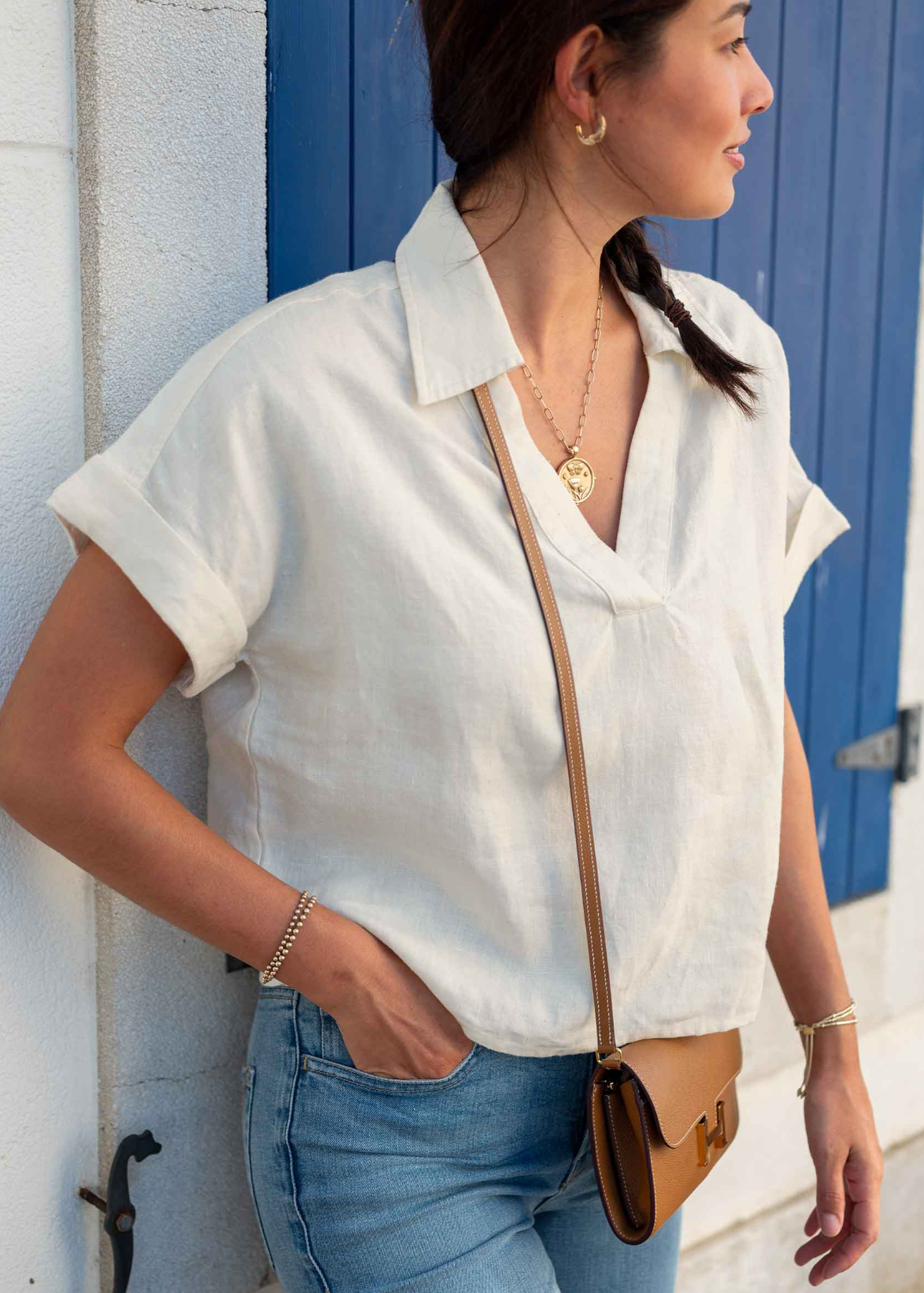 HADLEY LINEN TOP