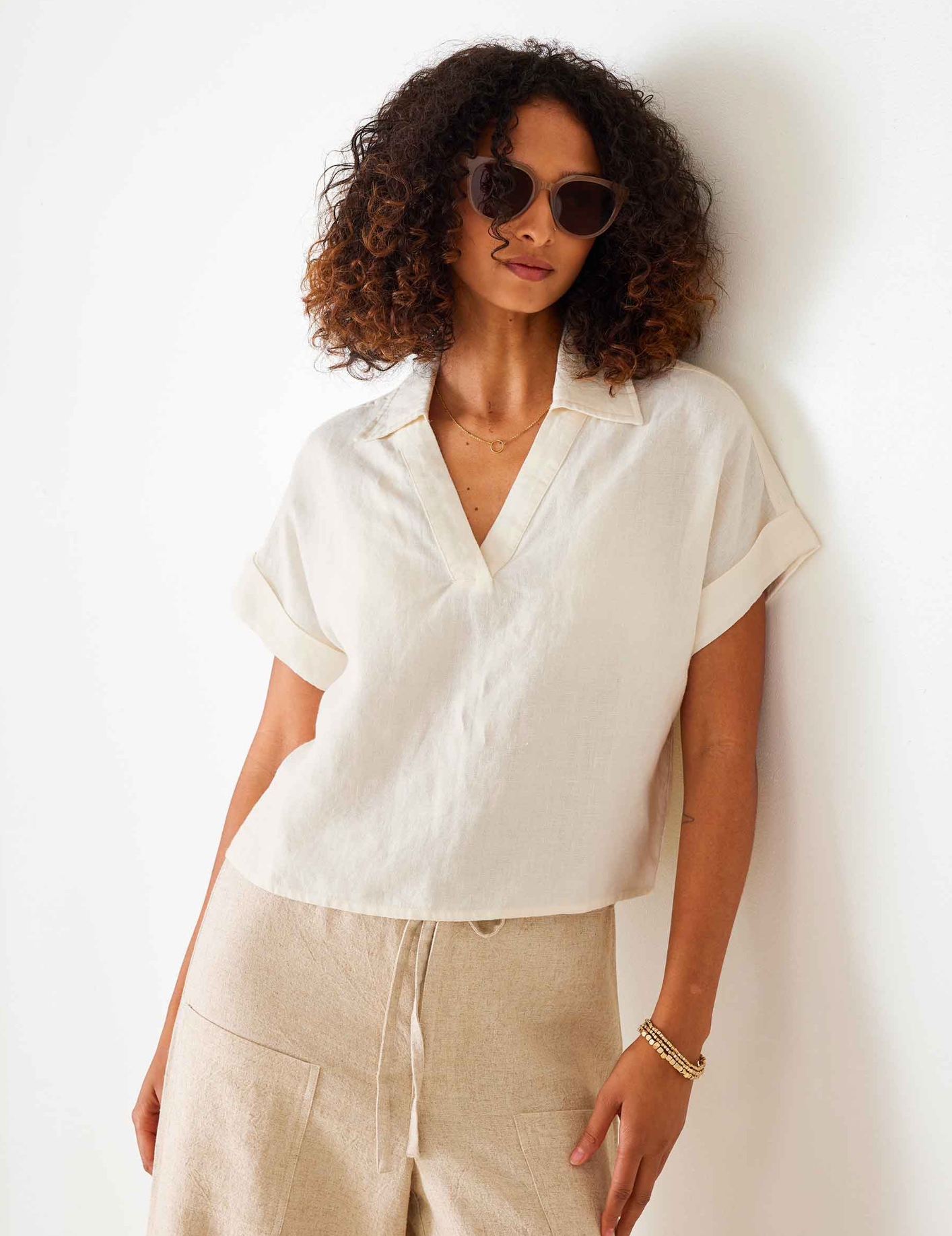 HADLEY LINEN TOP