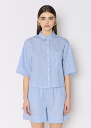 CHEMISE MC BOXY RAYEE STRASS