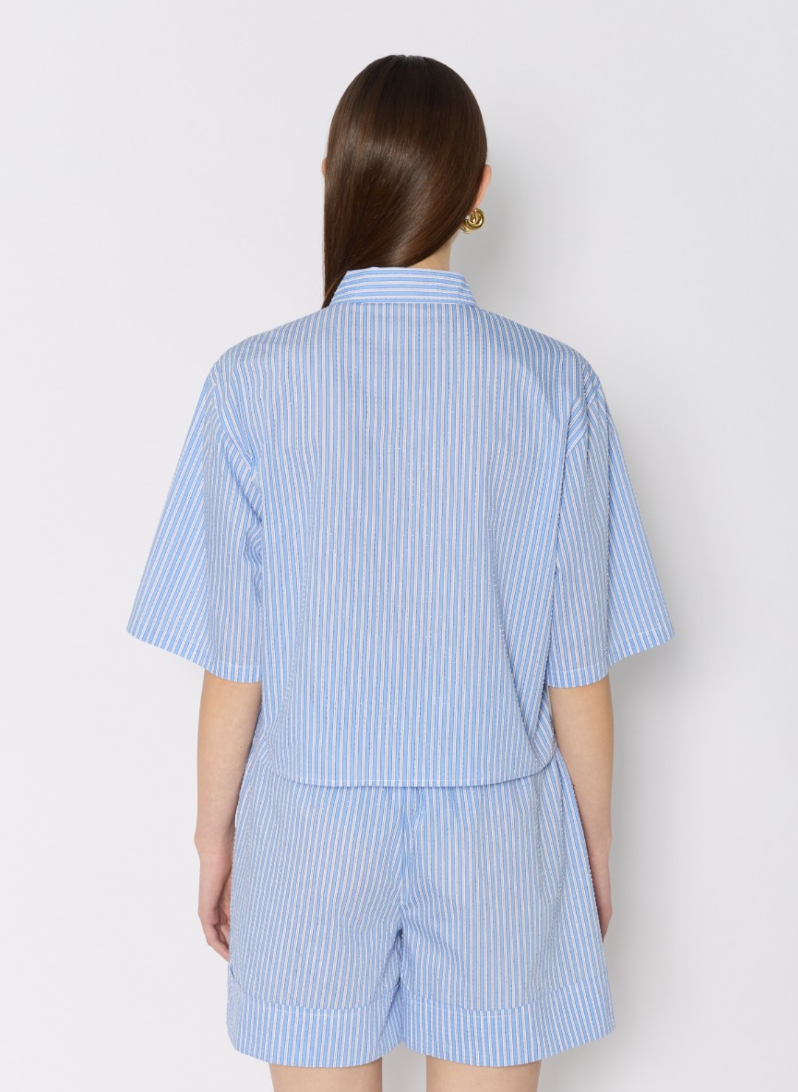 CHEMISE MC BOXY RAYEE STRASS