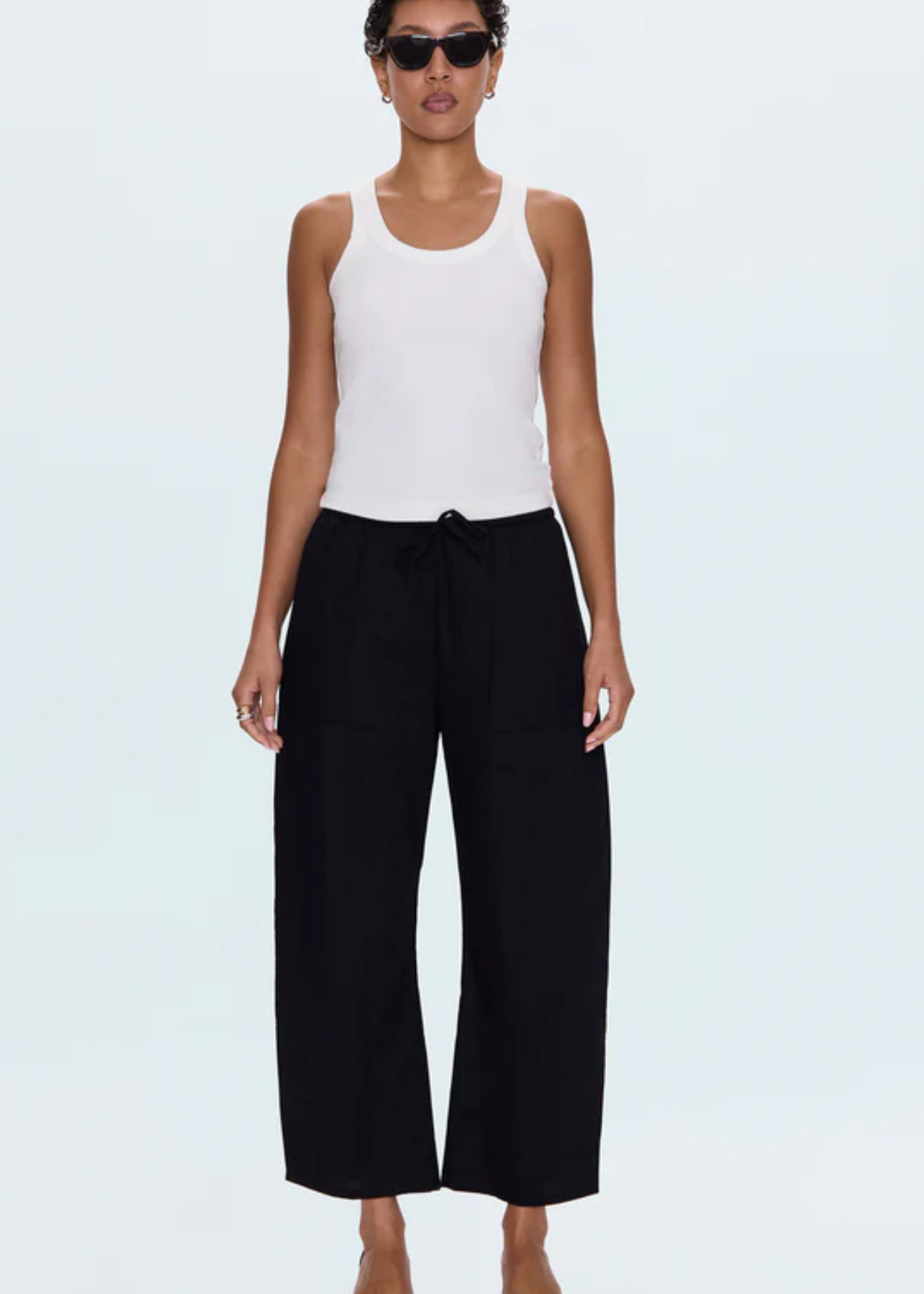 THEO DRAWSTRING POPLIN PANT