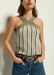 INDY SWEATER HALTER TOP