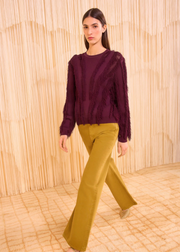 AUBREE LONG SLEEVE KNIT PULLOVER