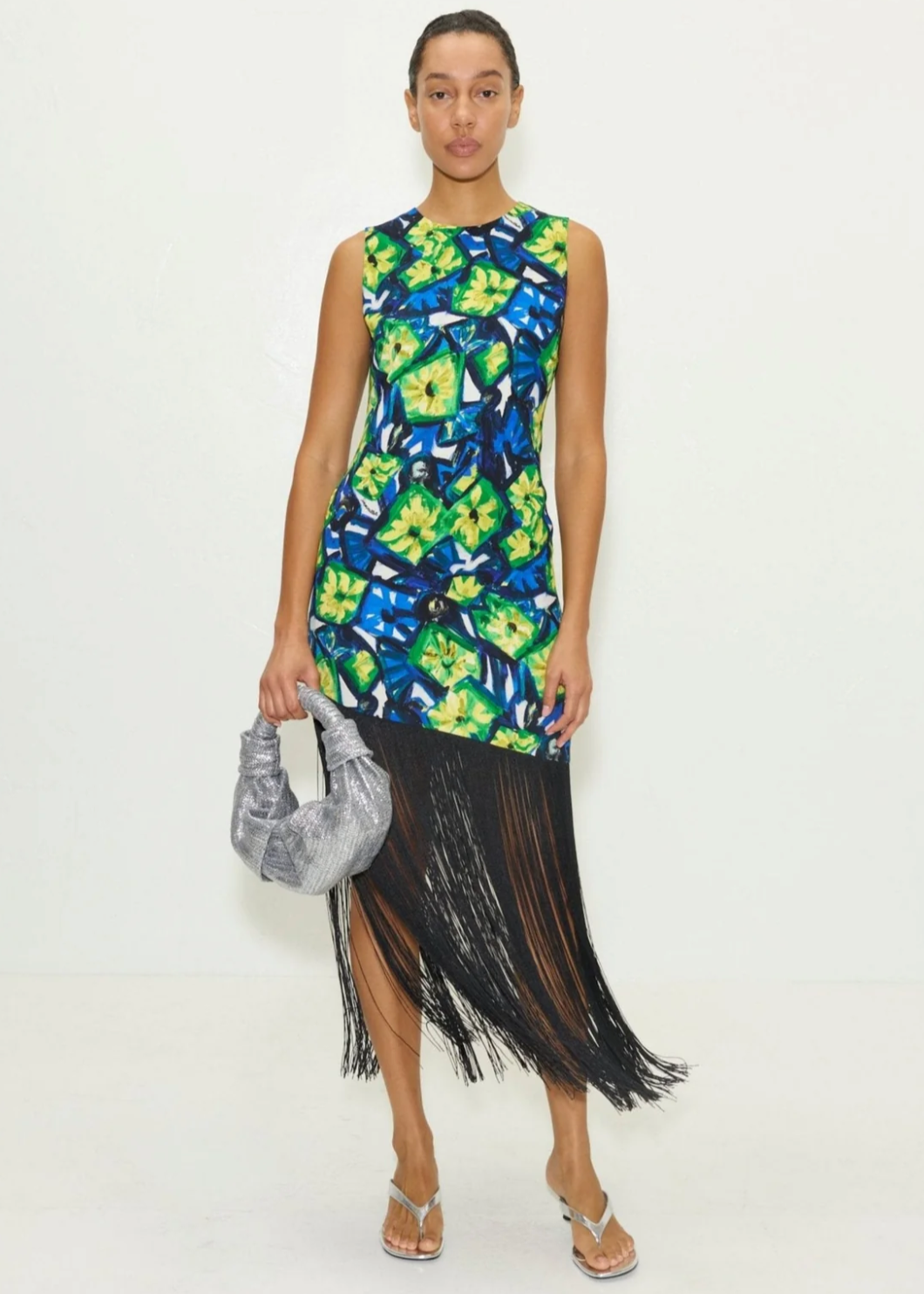 CASABLANCA FRINGE DRESS