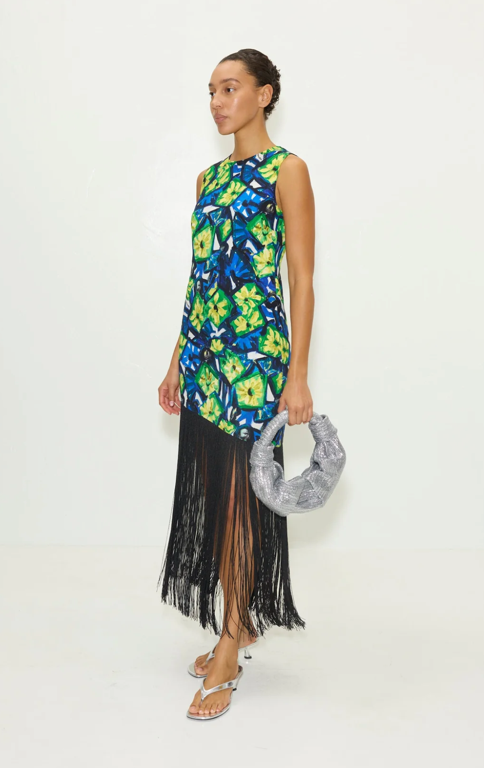 CASABLANCA FRINGE DRESS