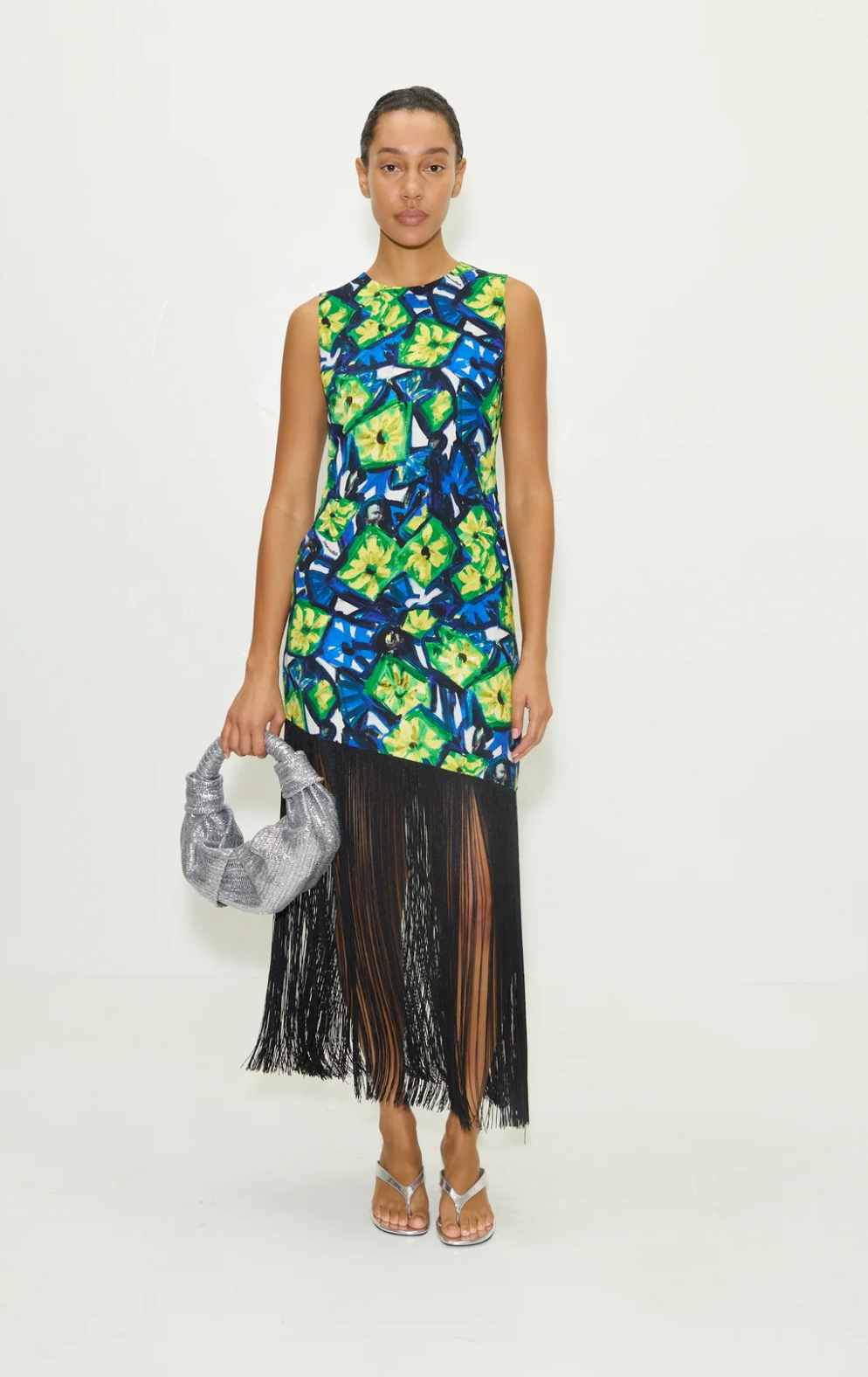 CASABLANCA FRINGE DRESS