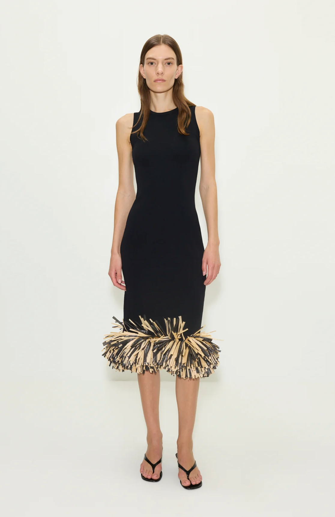 BOA RAFFIA MIDI DRESS