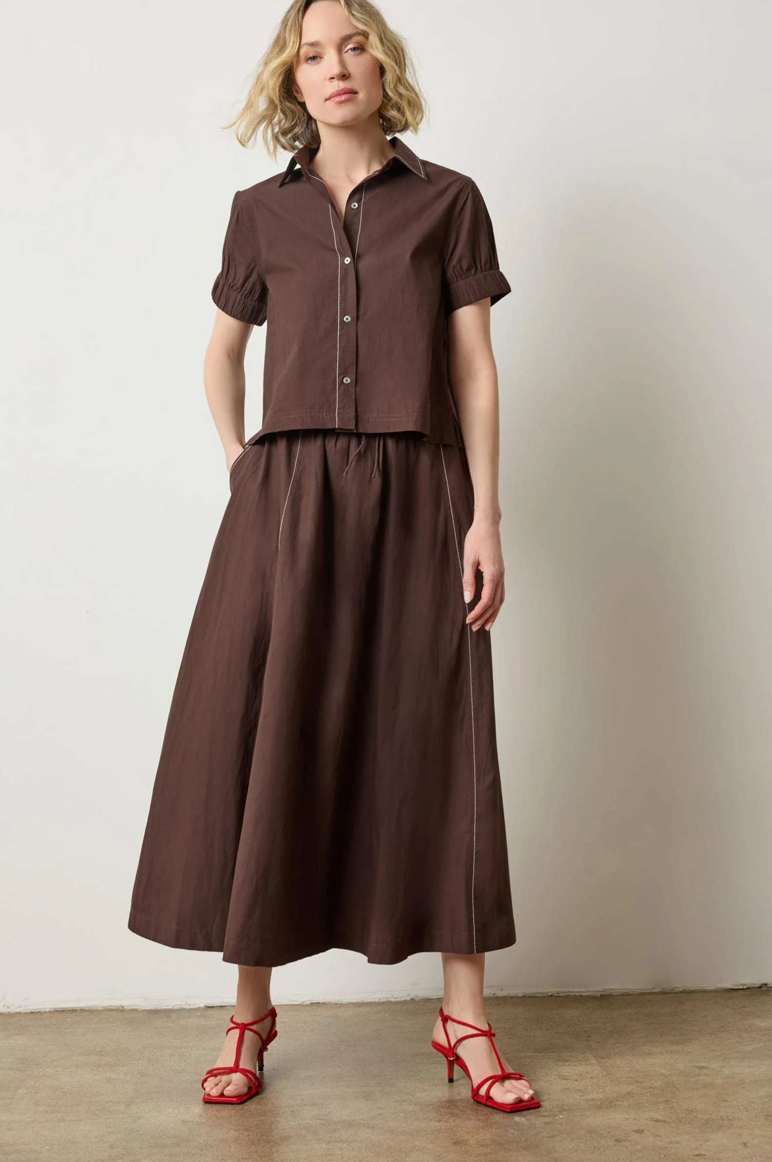ELASTIC CUFF BUTTON DOWN