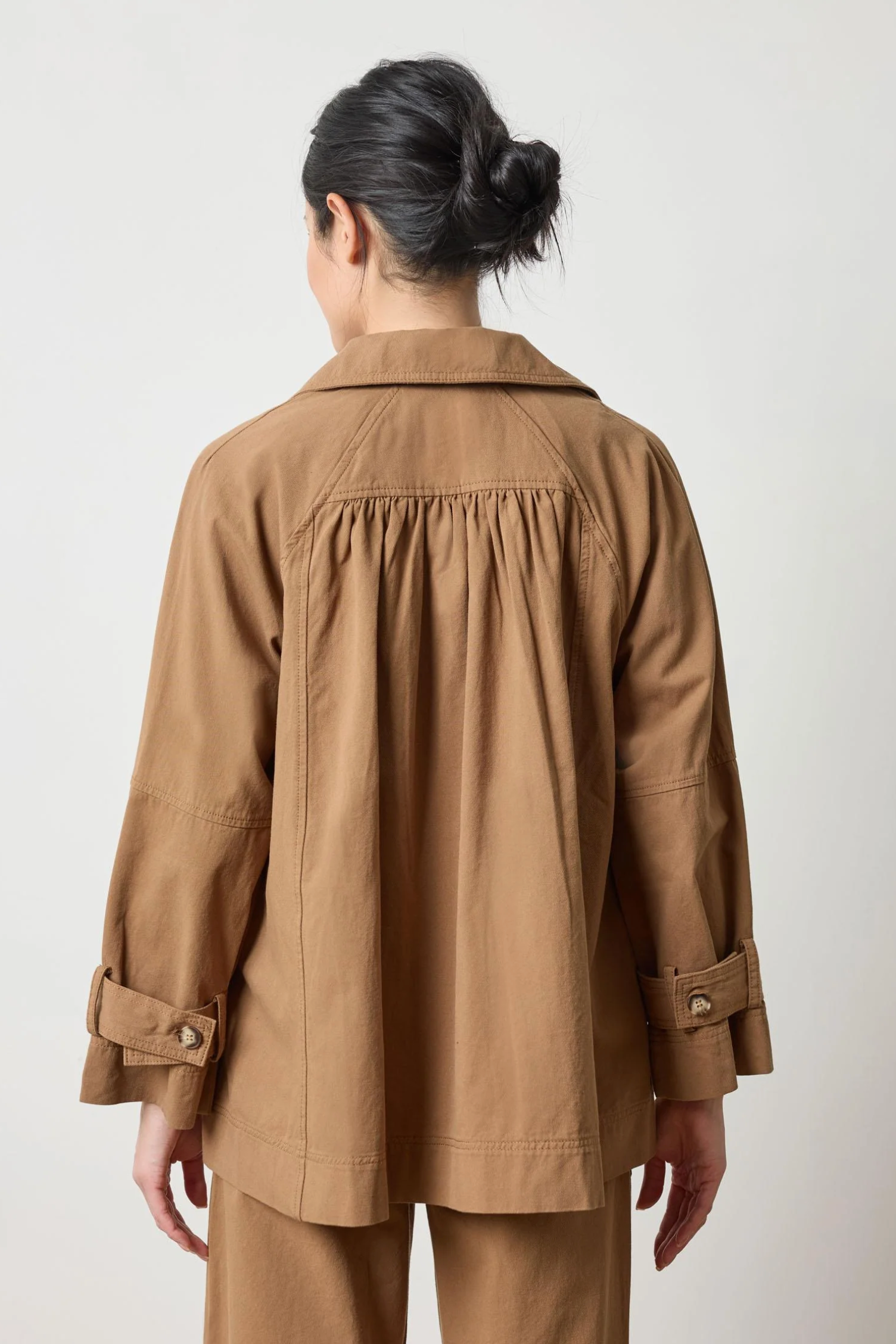 COLLARED TWILL JACKET