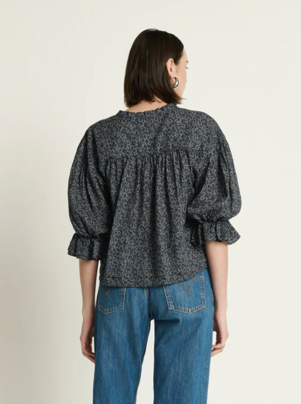 SCARLET PINTUCK BLOUSE