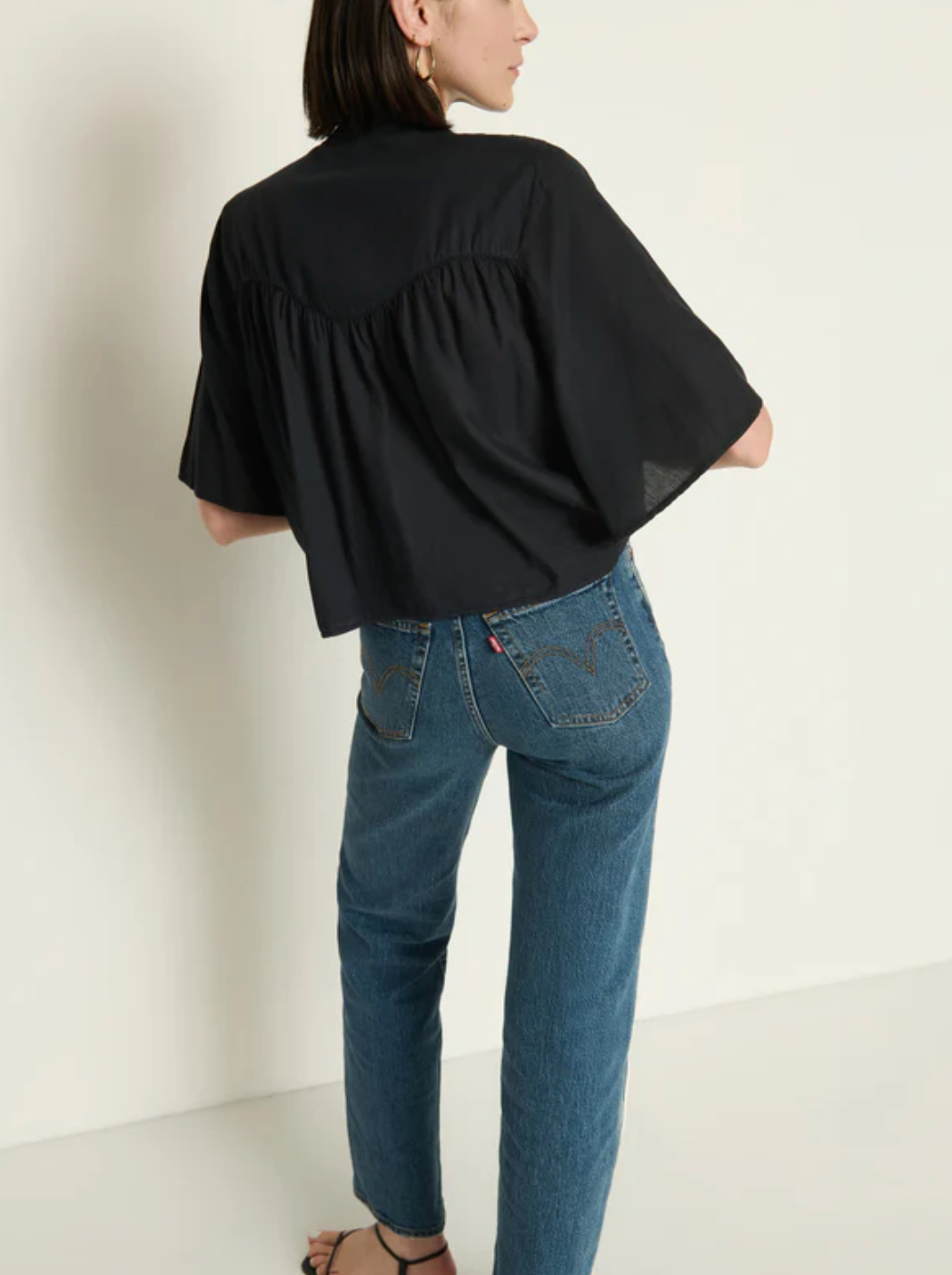 VALERIE TIE NECK TOP