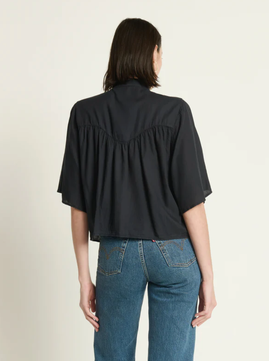 VALERIE TIE NECK TOP