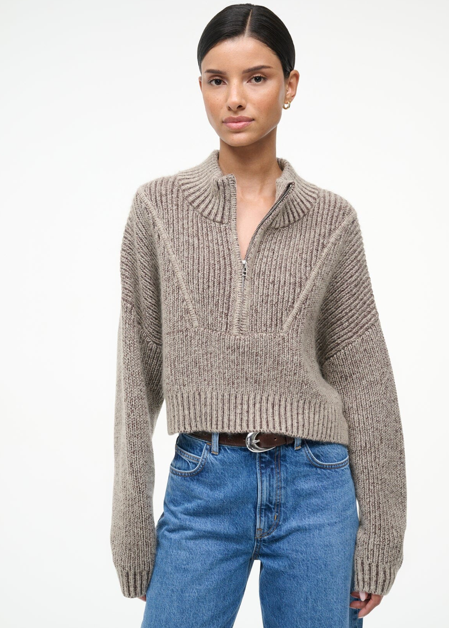 CROPPED HAMPTON SWEATER