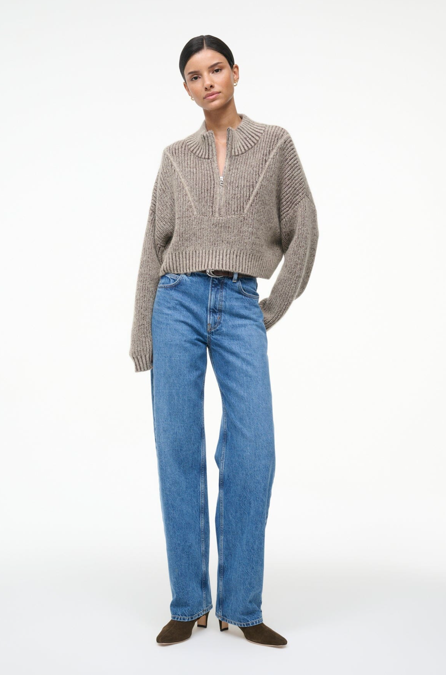 CROPPED HAMPTON SWEATER