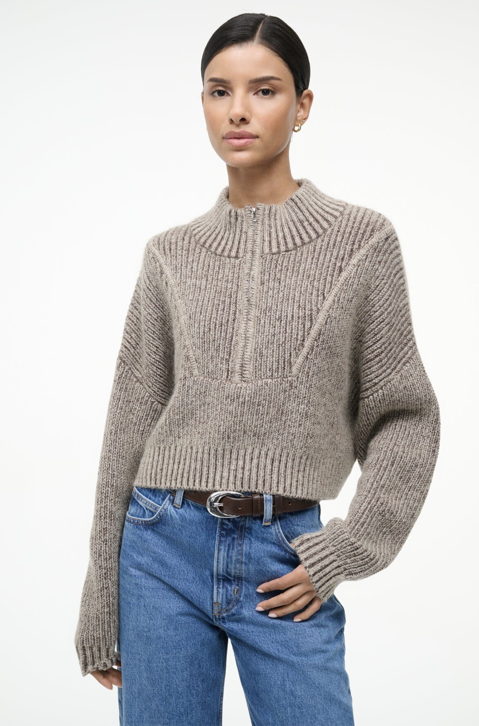 CROPPED HAMPTON SWEATER