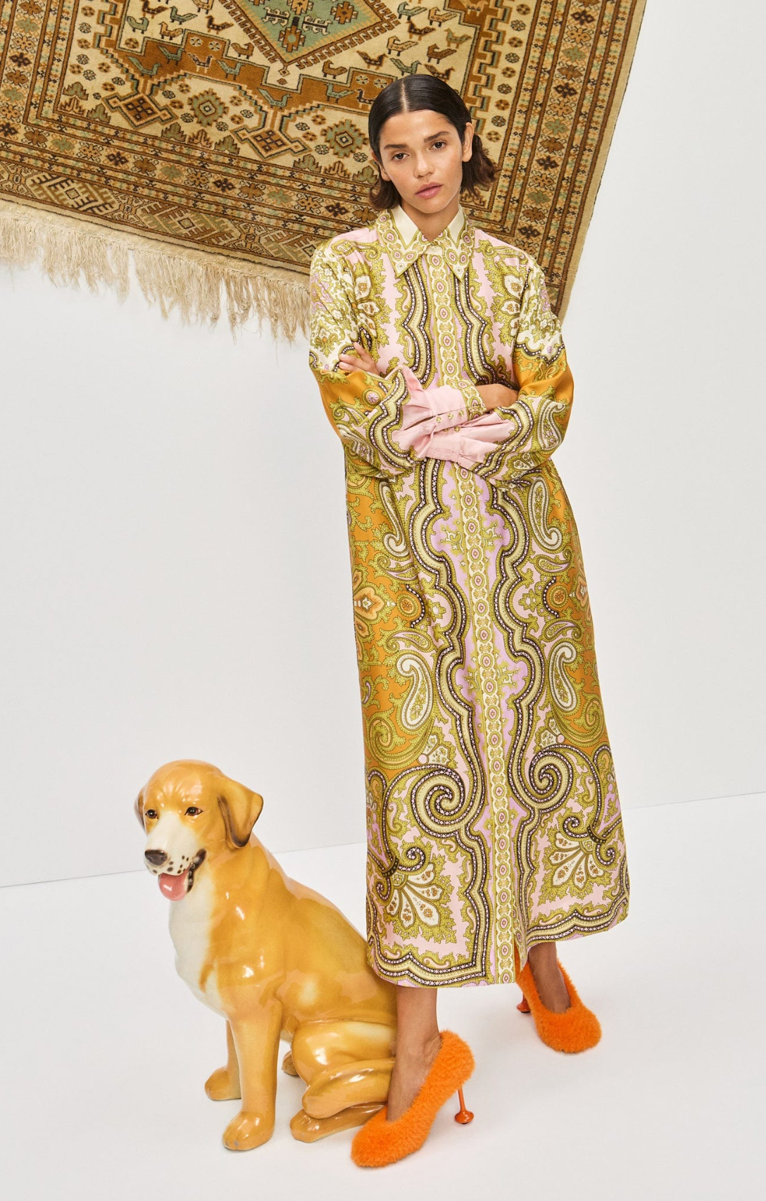 CLEMENZA SILK SHIRTDRESS