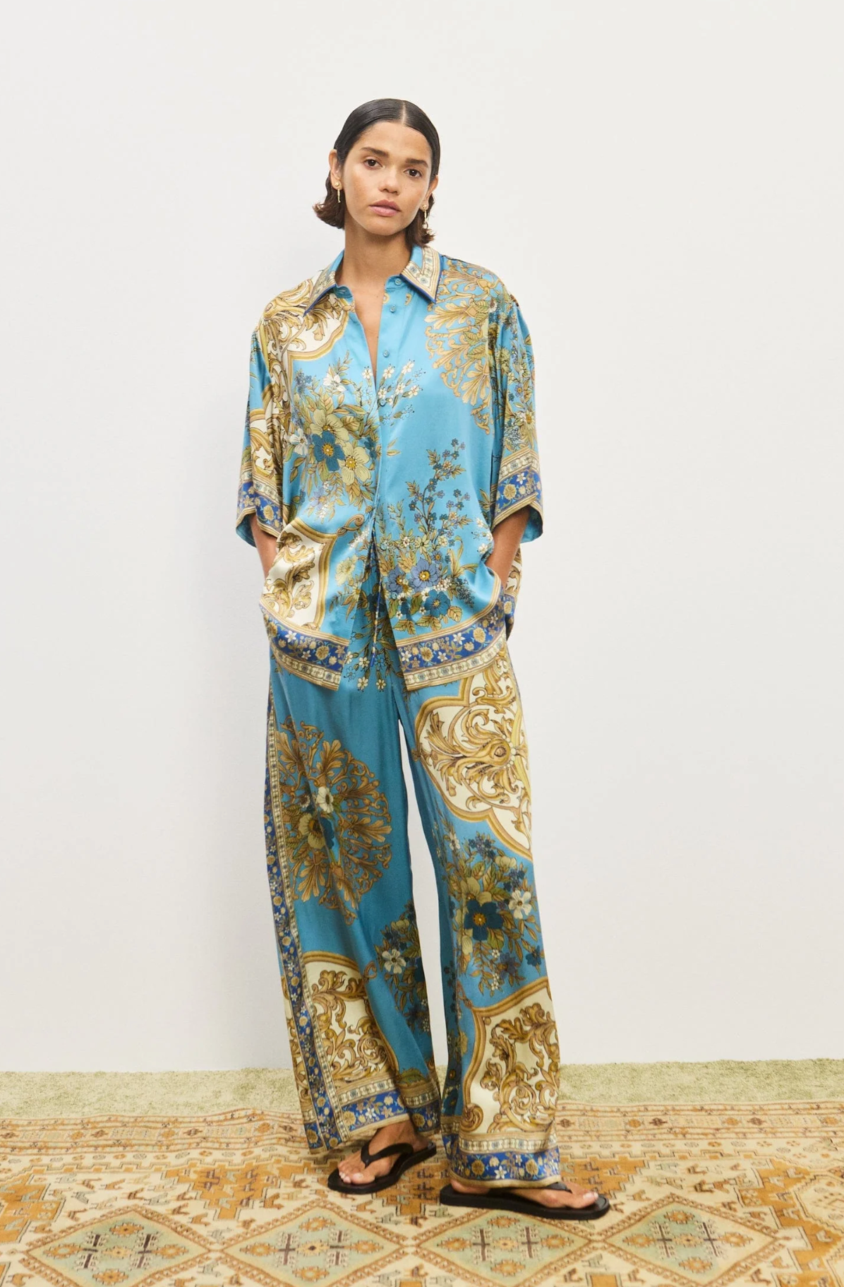 CASSIE SILK PANT