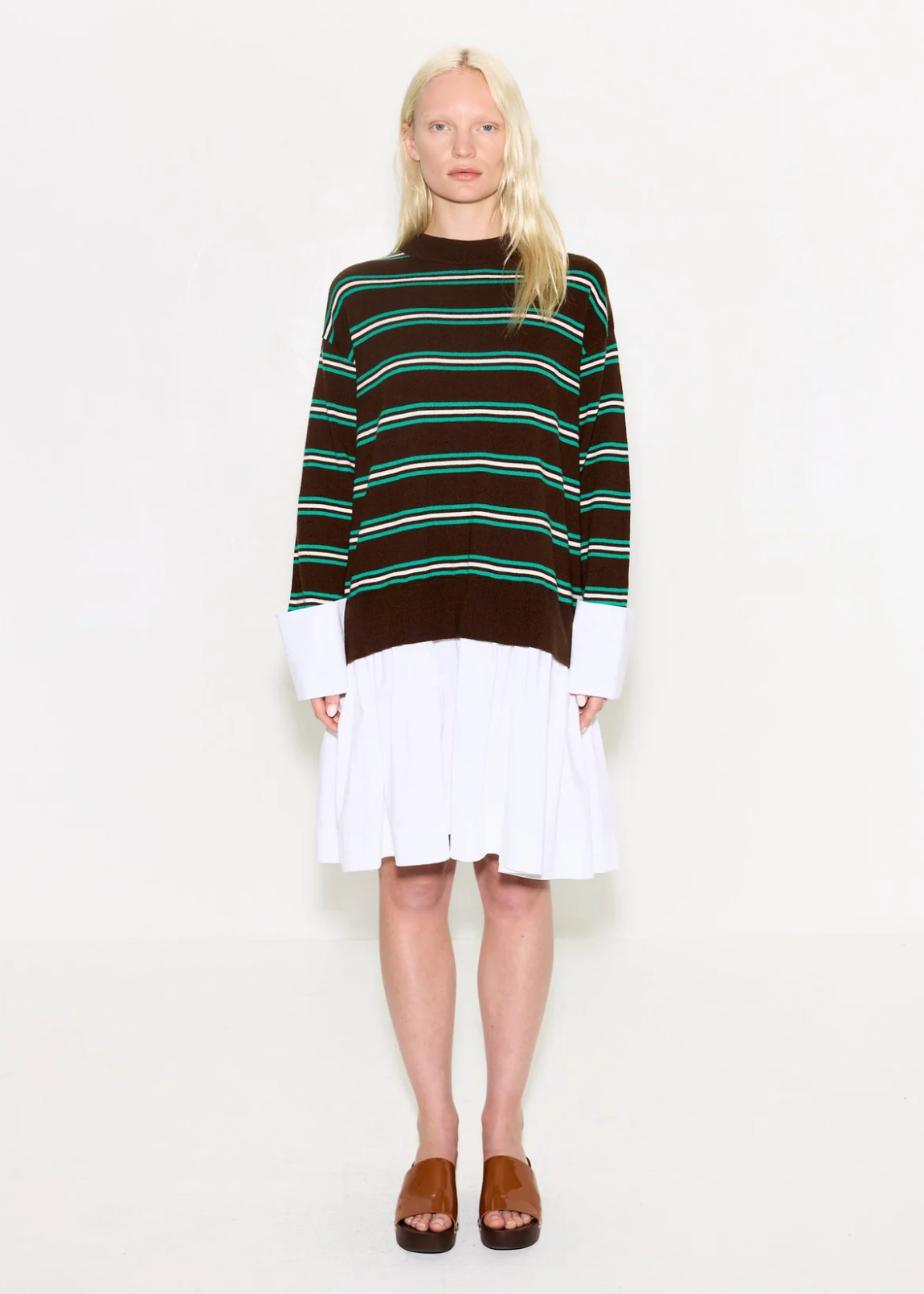 PIP POPLIN COMBO DRESS