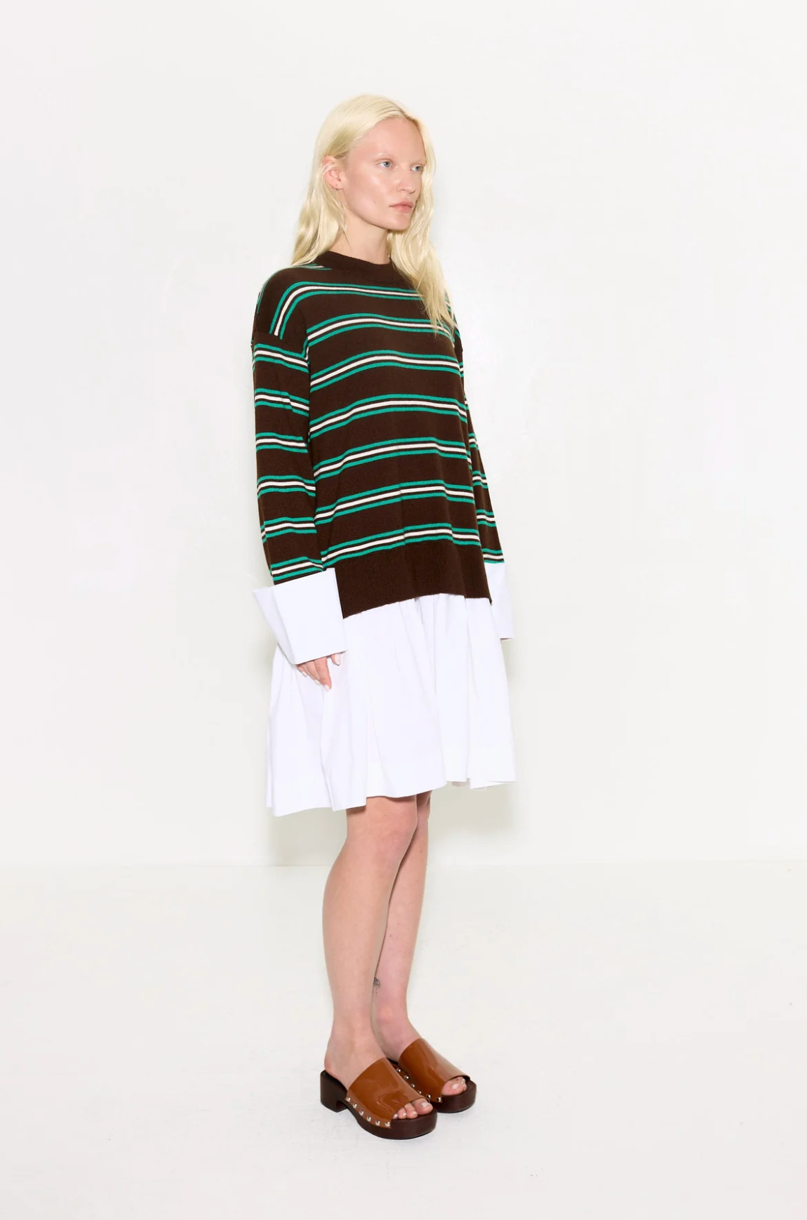PIP POPLIN COMBO DRESS