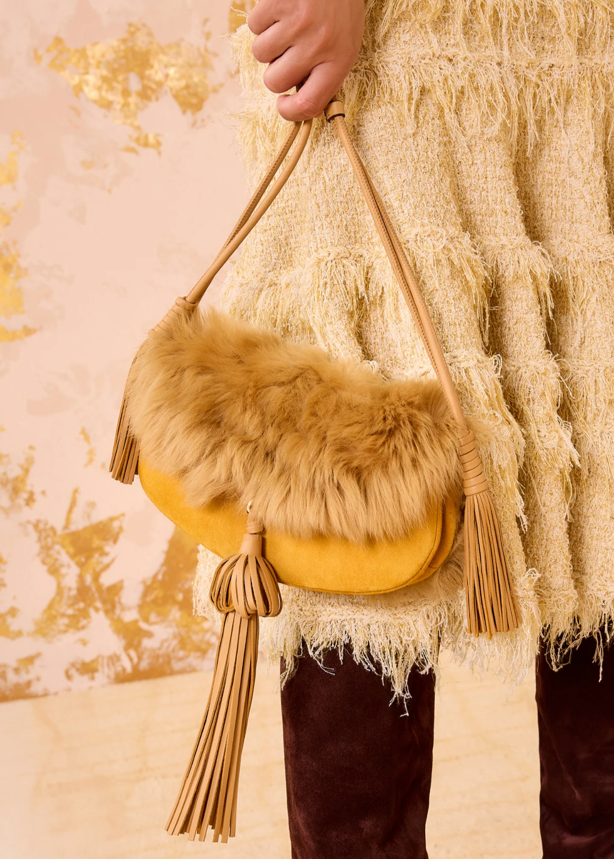PALOMA TASSEL FLAP BAG LOTUS