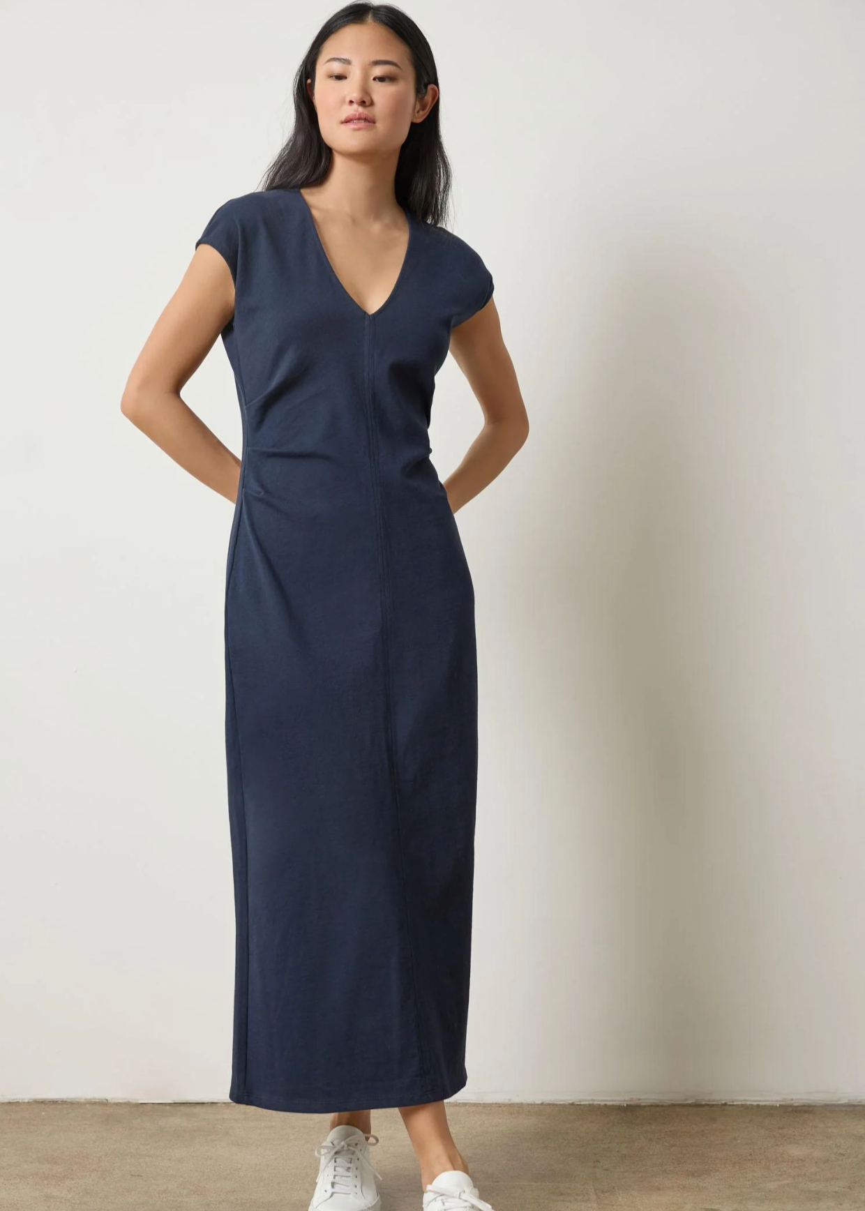 SIDE TUCK MAXI DRESS