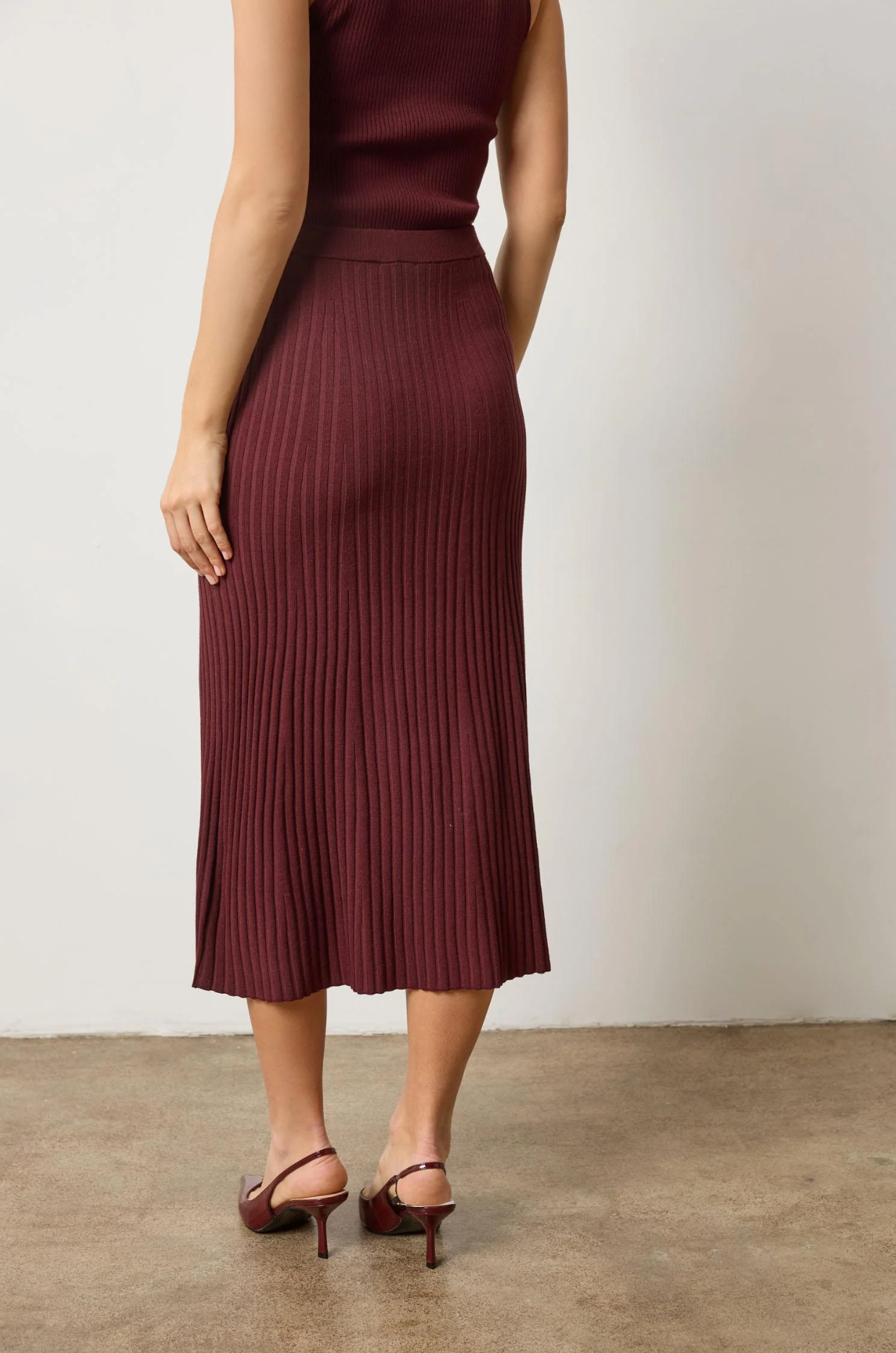 STRAIGHT RIB SKIRT