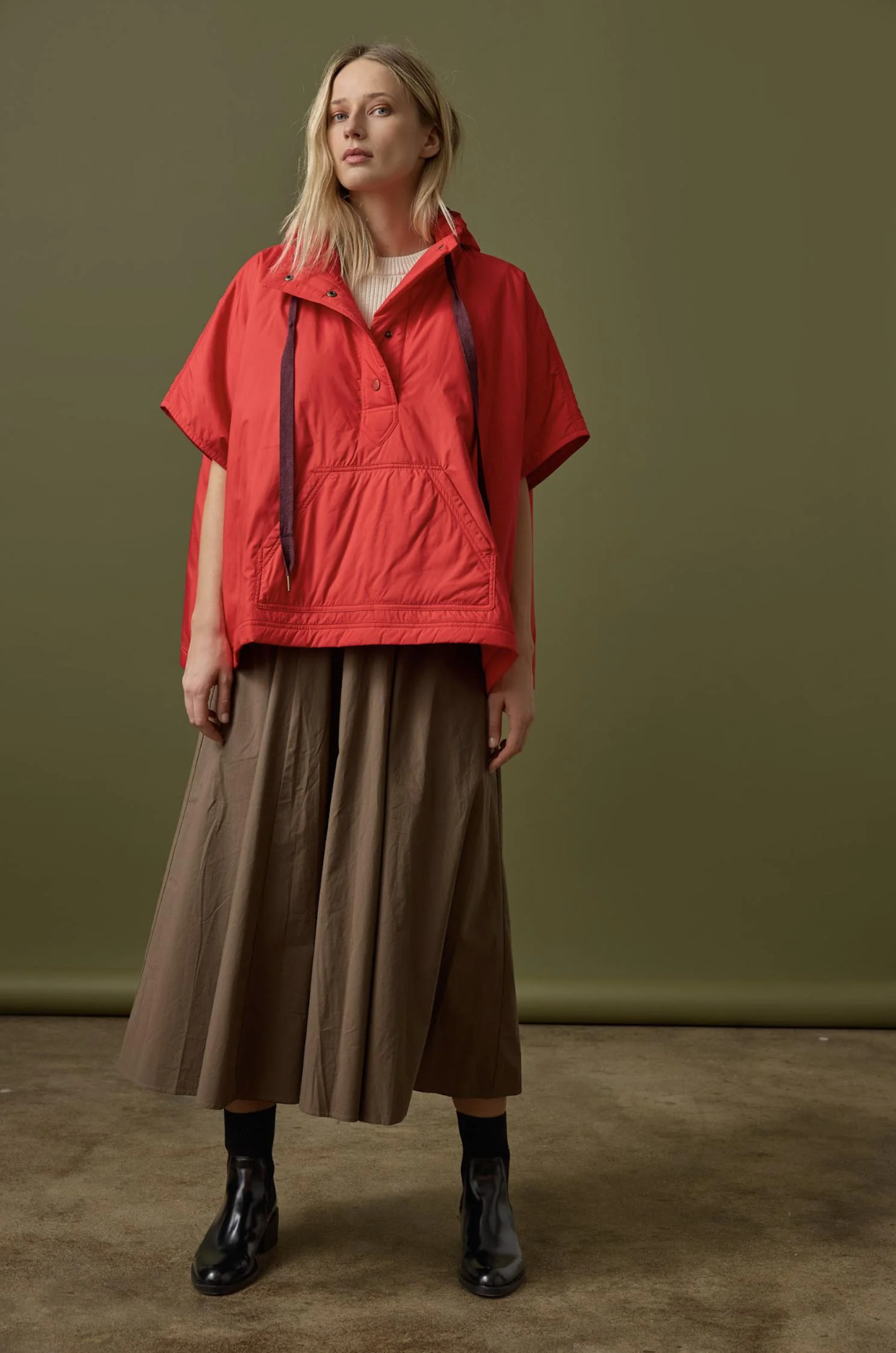 HOODED PONCHO