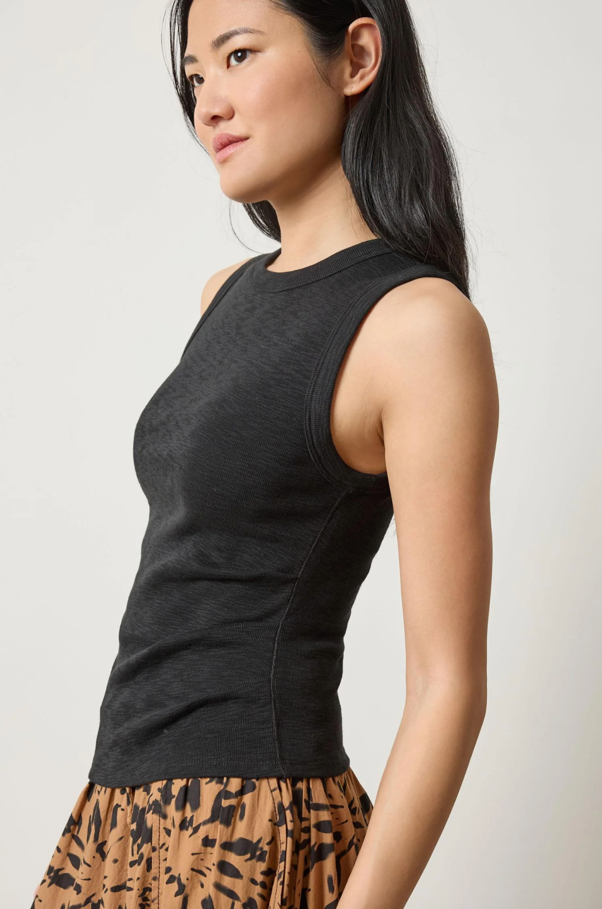 RIB SLUB SIDE PLEAT TANK
