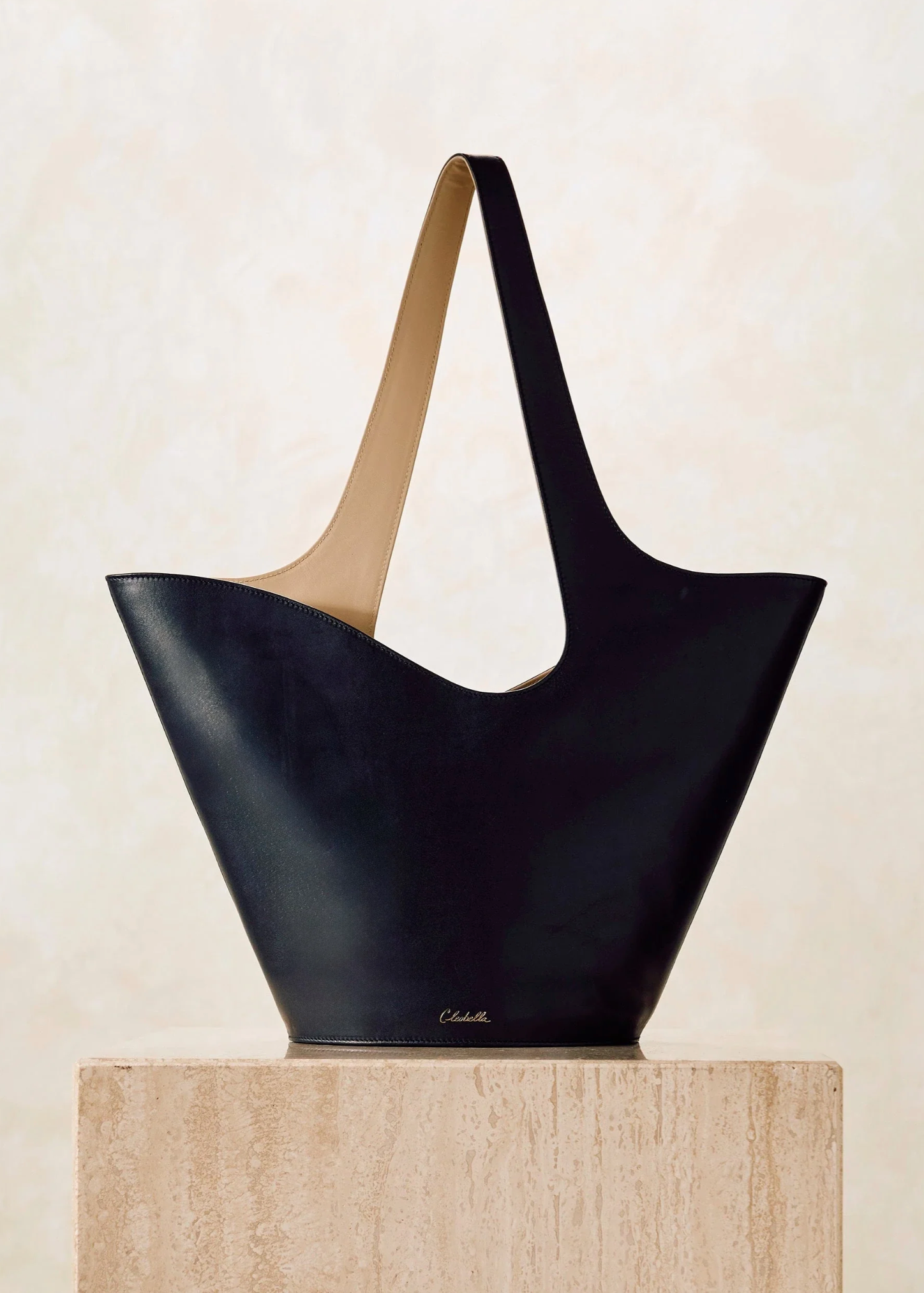 ASTRID TOTE BAG BLACK/MOCCASSIN