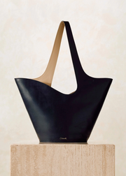 ASTRID TOTE BAG BLACK/MOCCASSIN