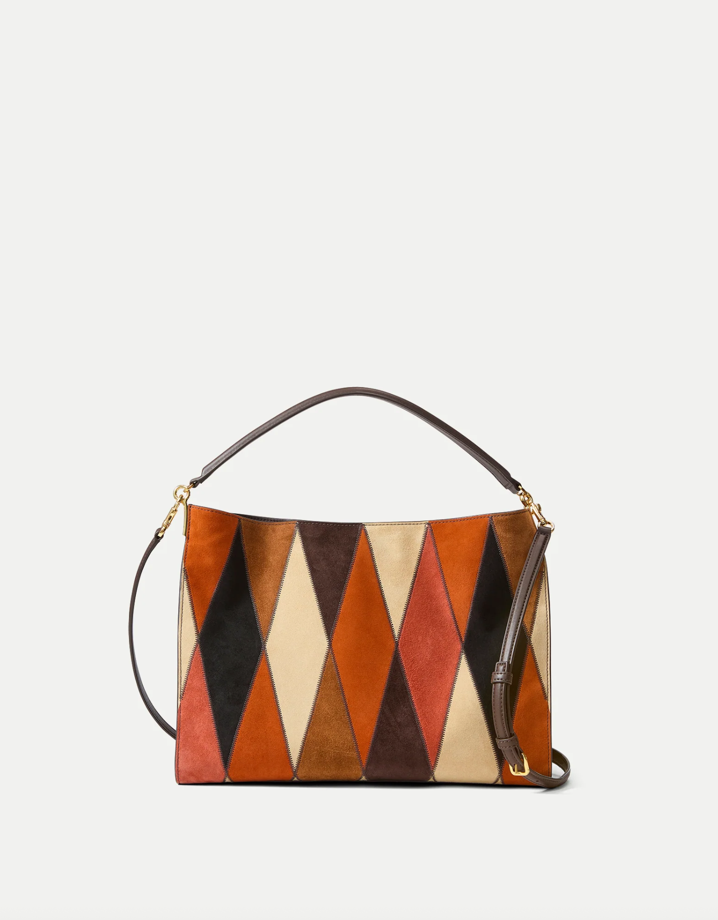 PATCHWORK VERONICA BEARD VIDA BAG ESPRESSO MULTI