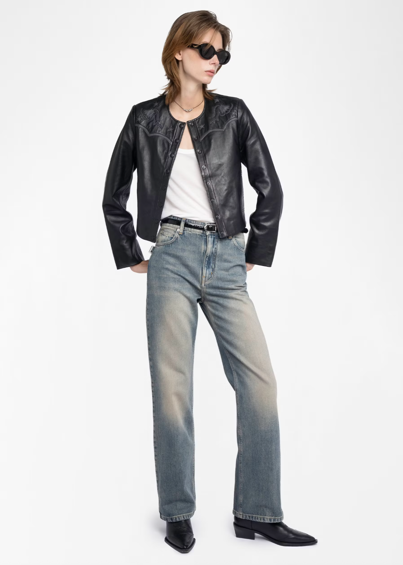 LUXI WESTERN LEATHER JACKET