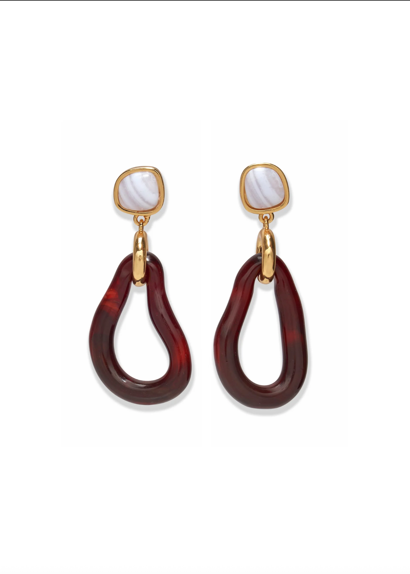 GALINA EARRINGS IN SANGRIA