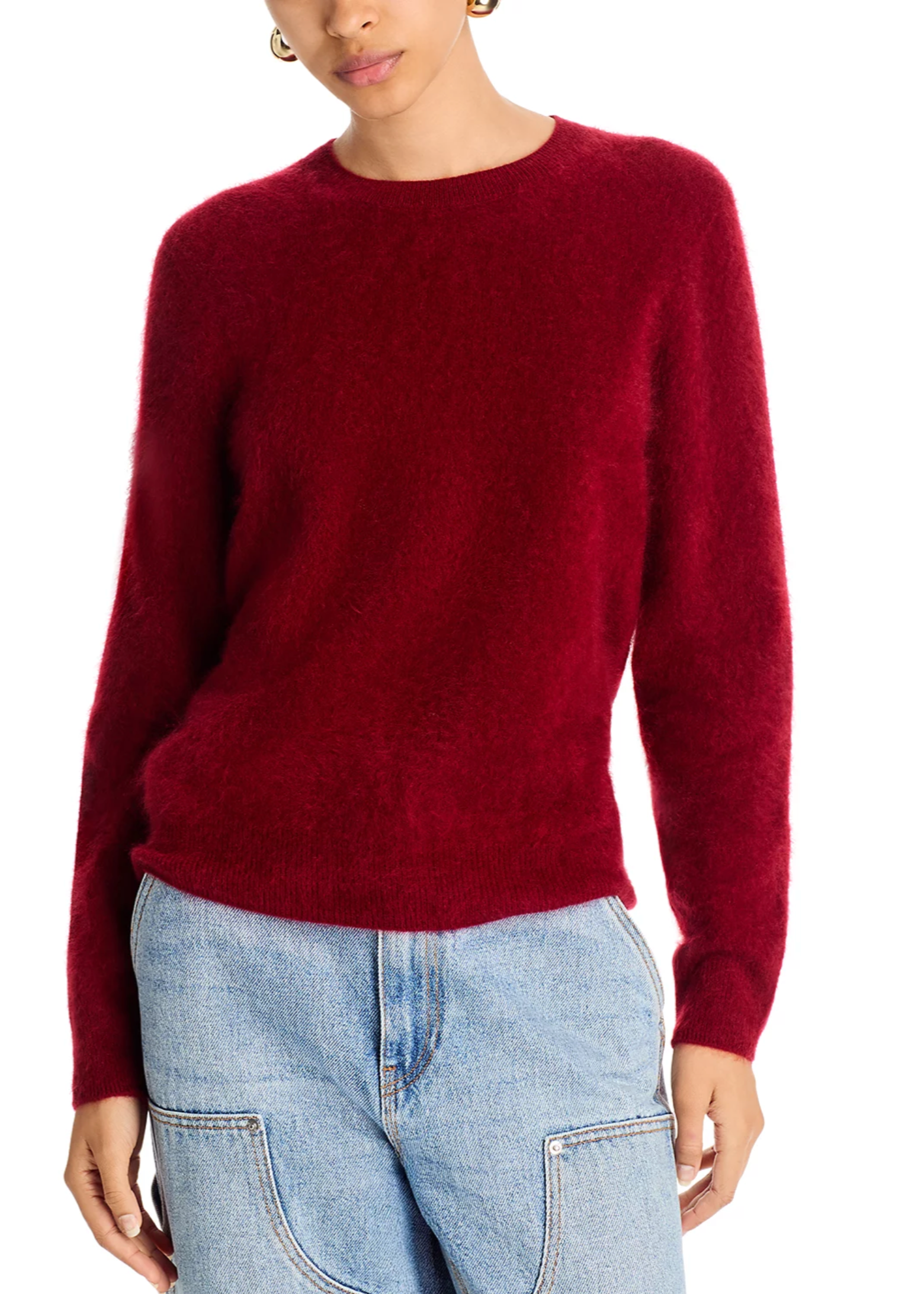 BRUSHED CREW SWEATER