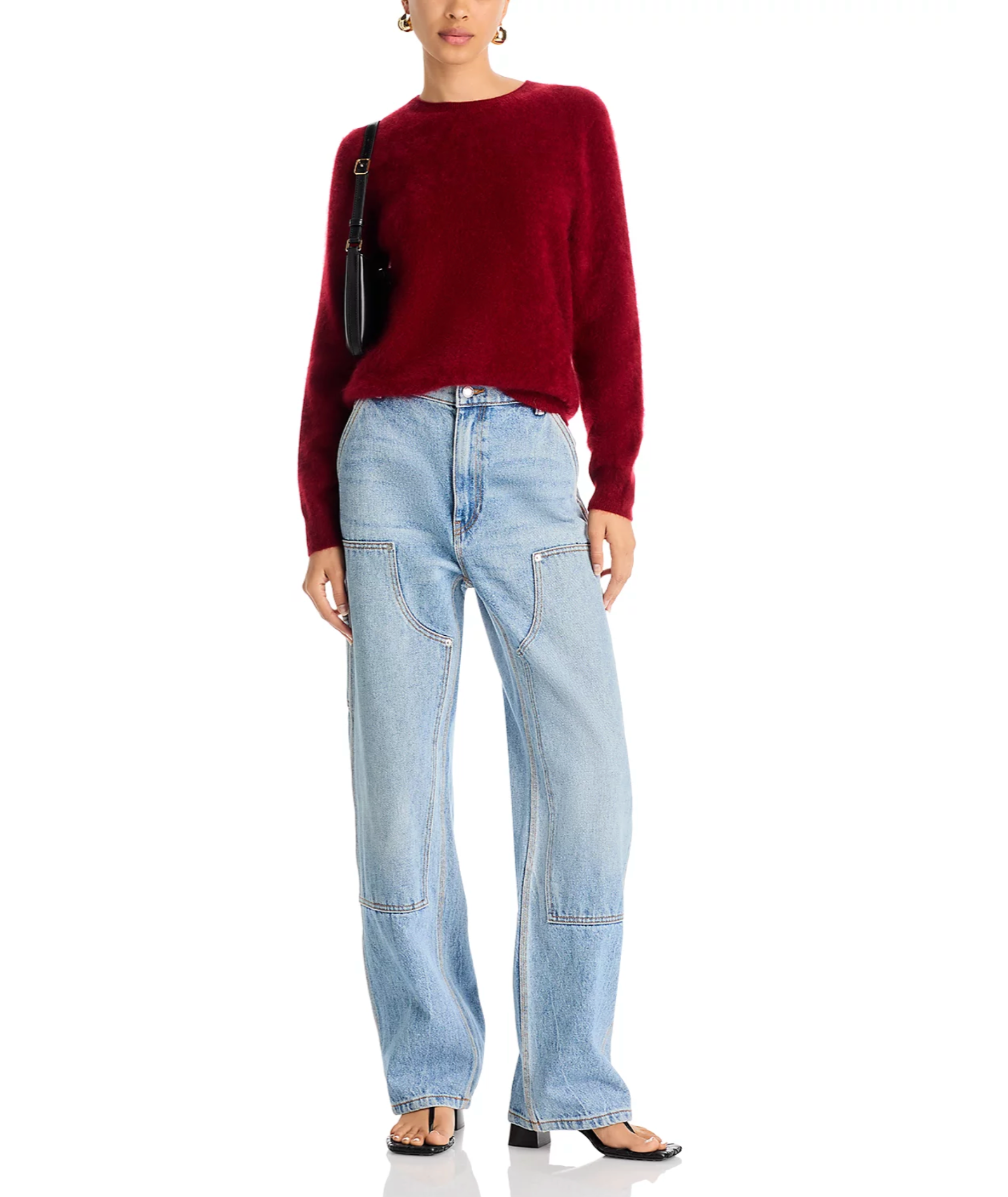 BRUSHED CREW SWEATER