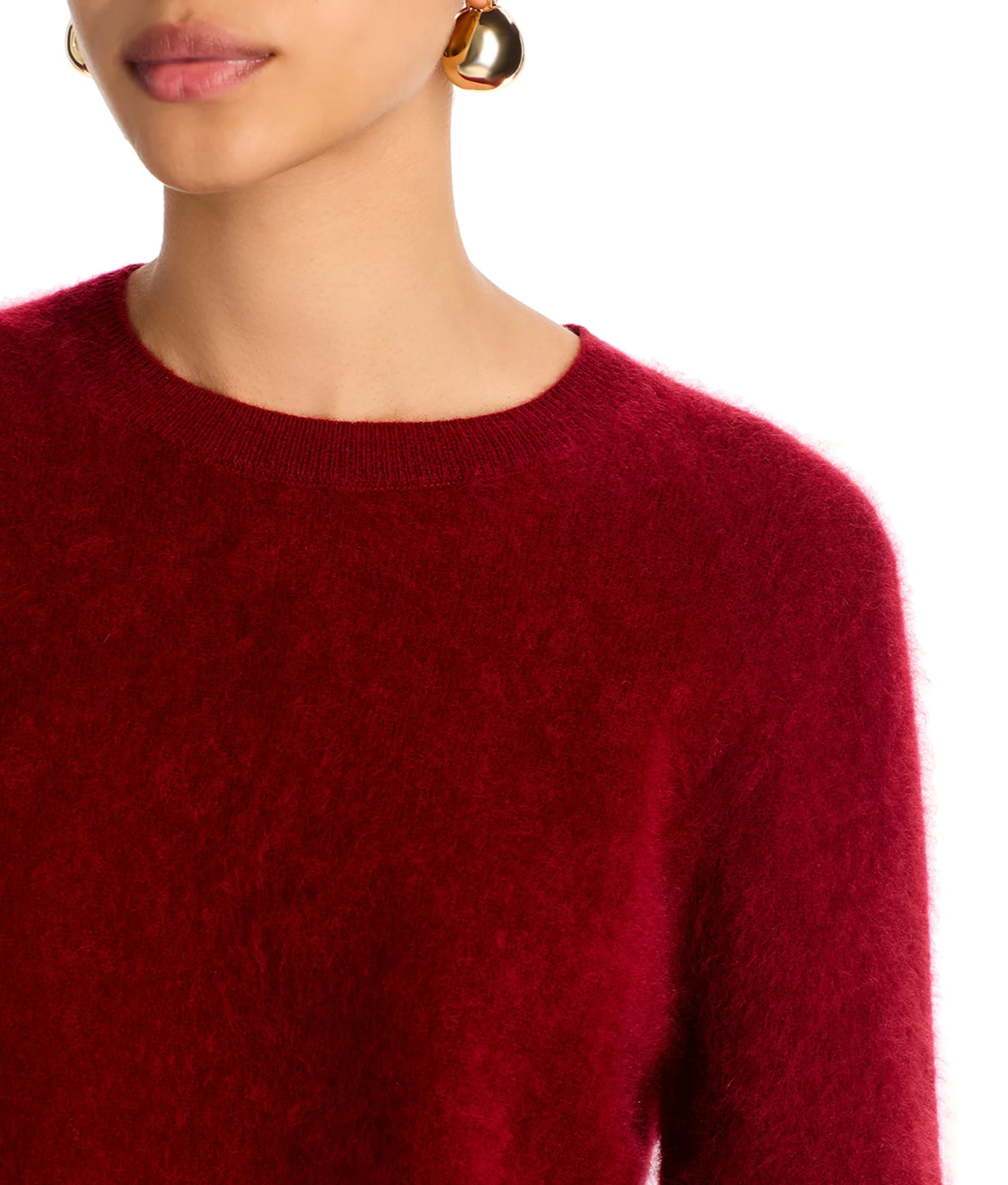 BRUSHED CREW SWEATER