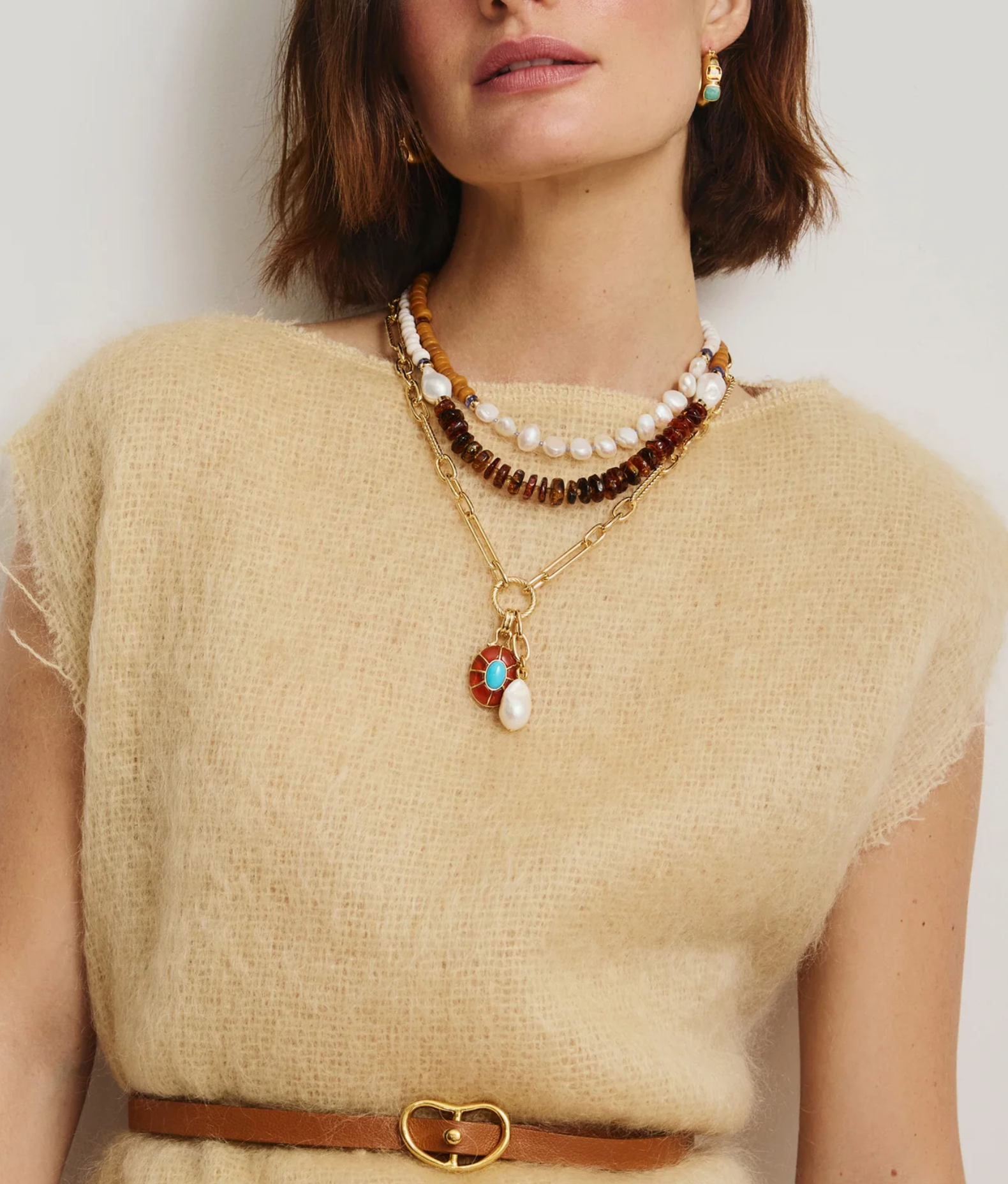 CABANA NECKLACE IN BLOOD ORANGE