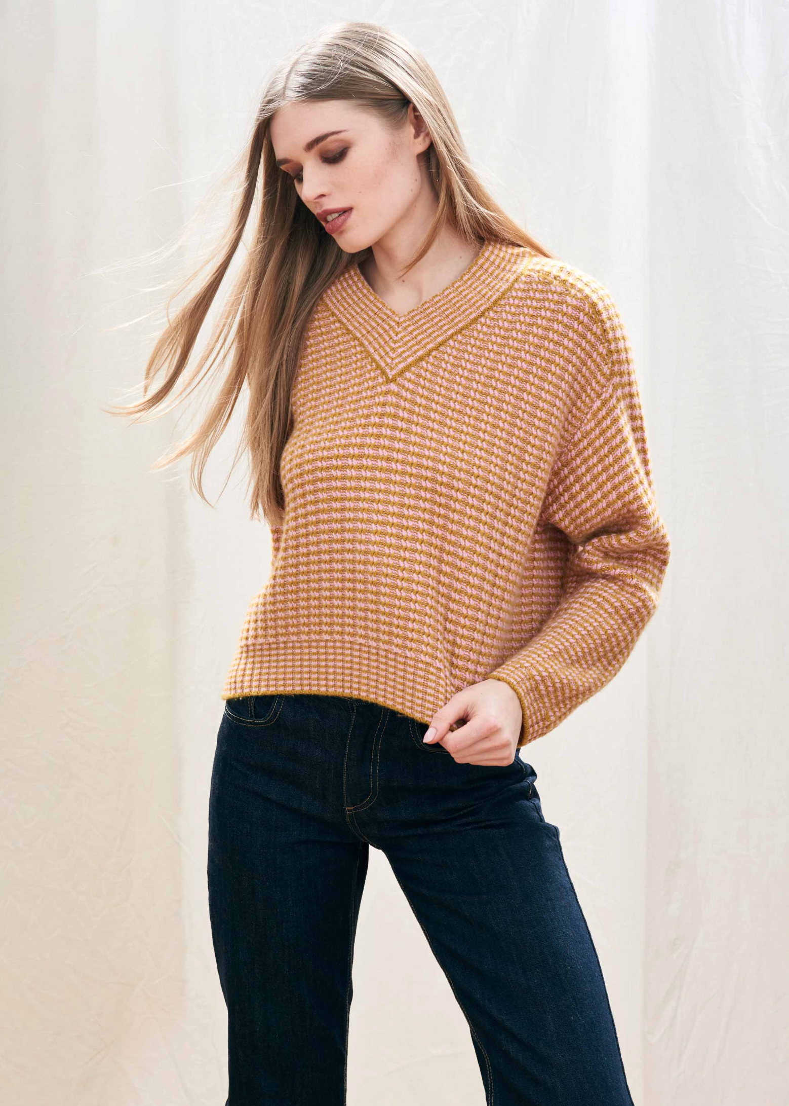 CROP RICK RACK SWEATER