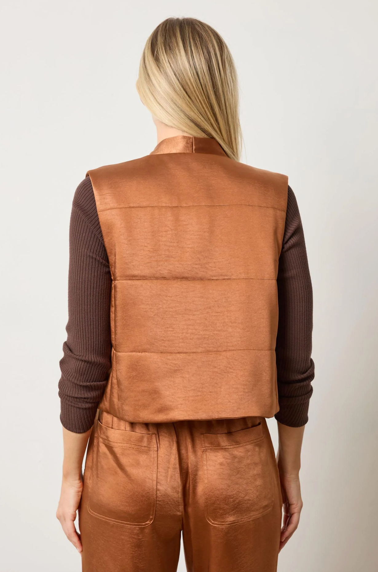 SATIN QUILTED VEST