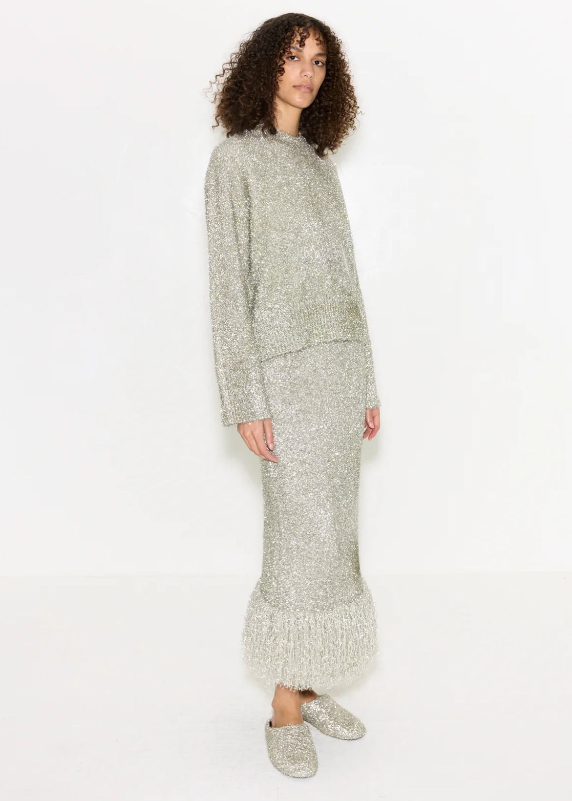 CHER TINSEL KNIT SWEATER