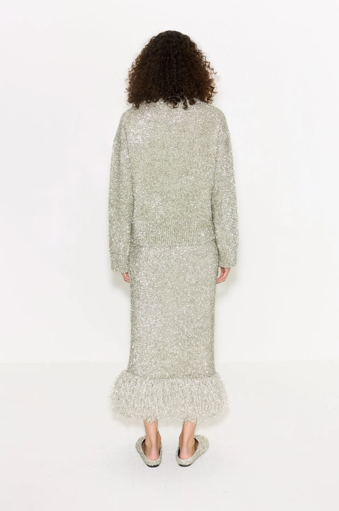 BRINK TINSEL KNIT SKIRT