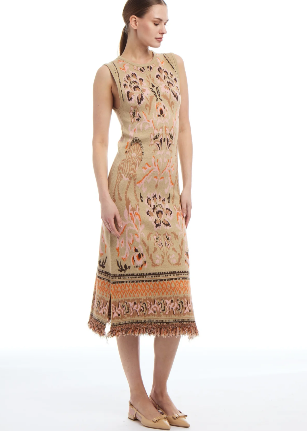CAMILLE KNIT JACQUARD DRESS