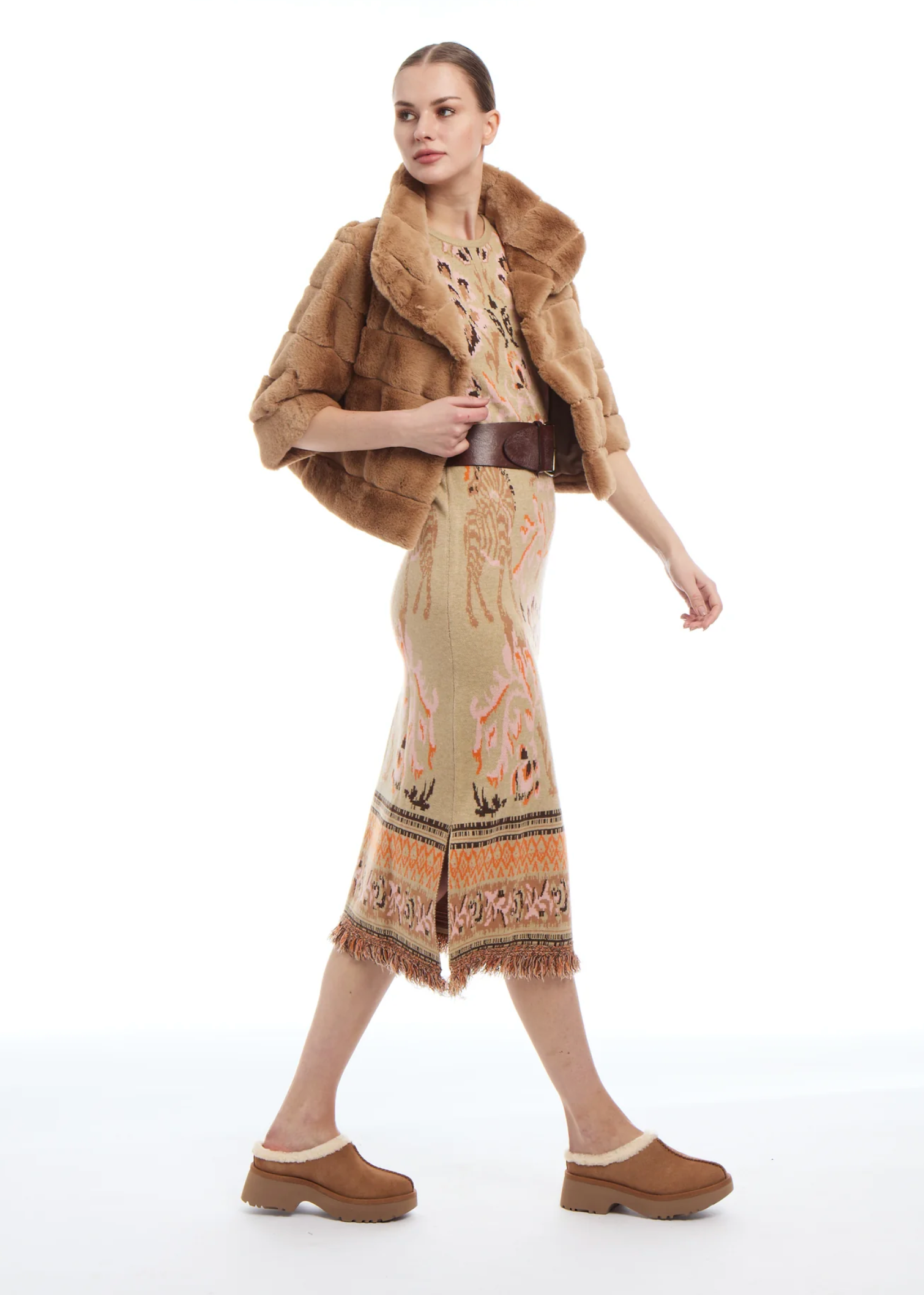 CAMILLE KNIT JACQUARD DRESS