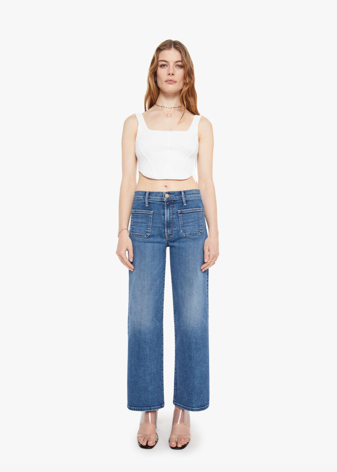 PATCH POCKET MID RISE MAVEN ANKLE