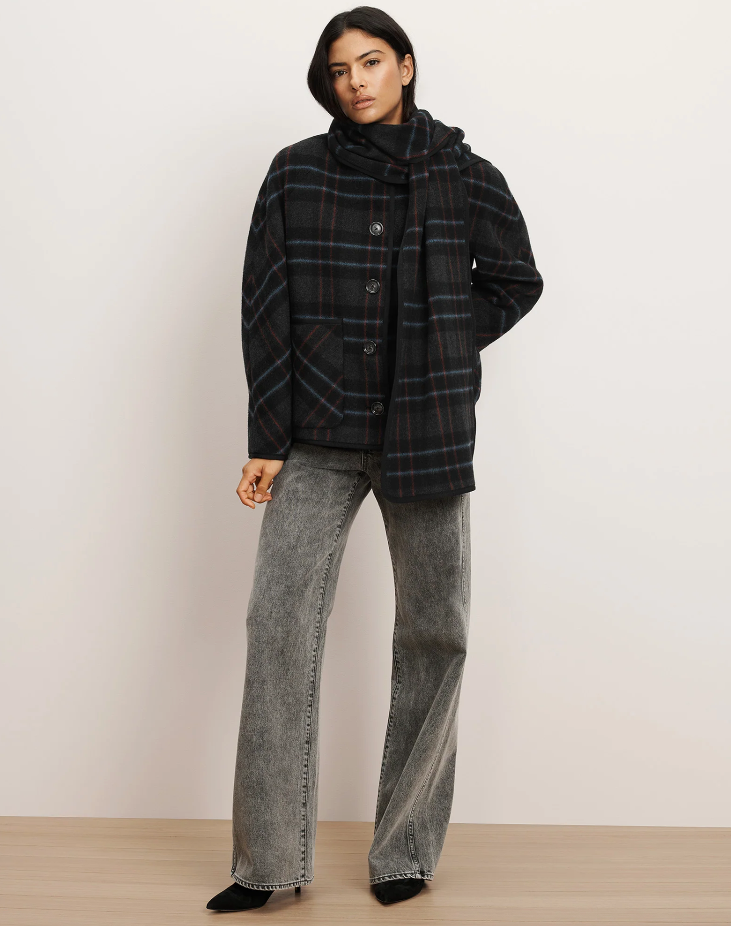 MARTINE DICKEY COAT W/SCARF