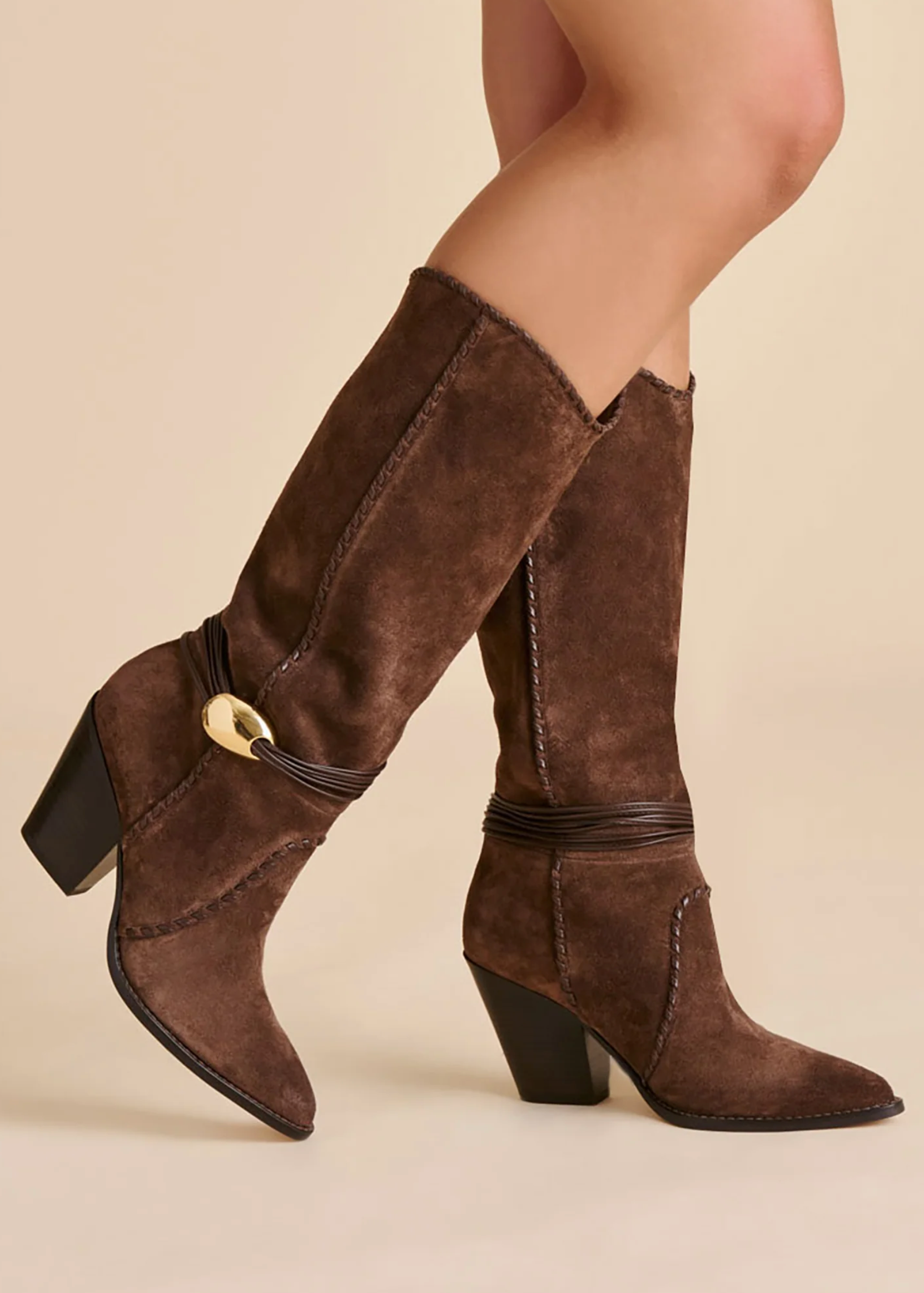 JODY WESTERN INSPIRED KNEE HIGH 3"