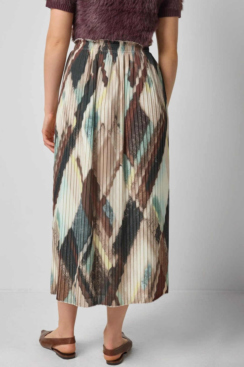 PLEATED MAXI SKIRT