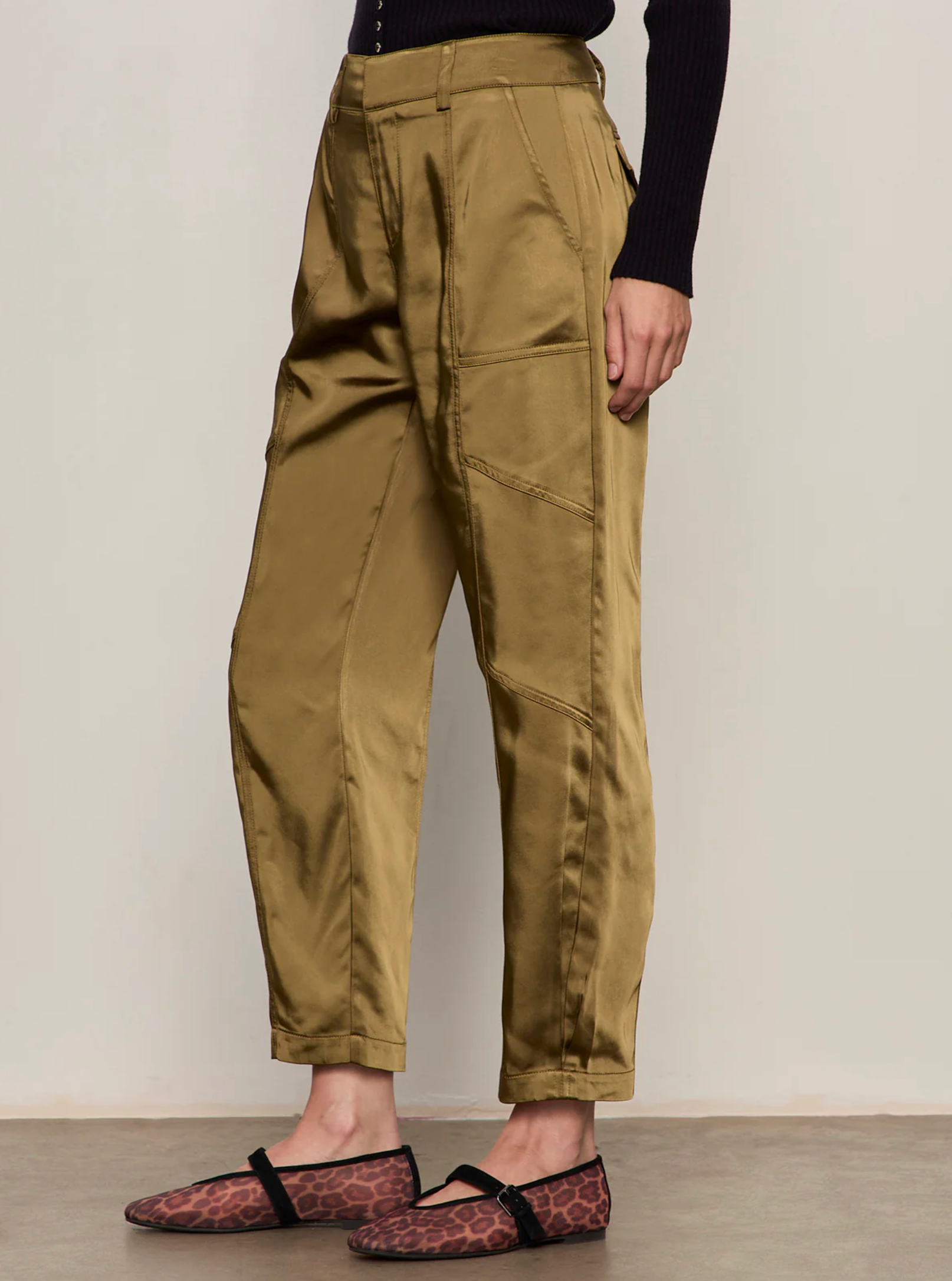 SAHARA SATIN TAPPERED PANT